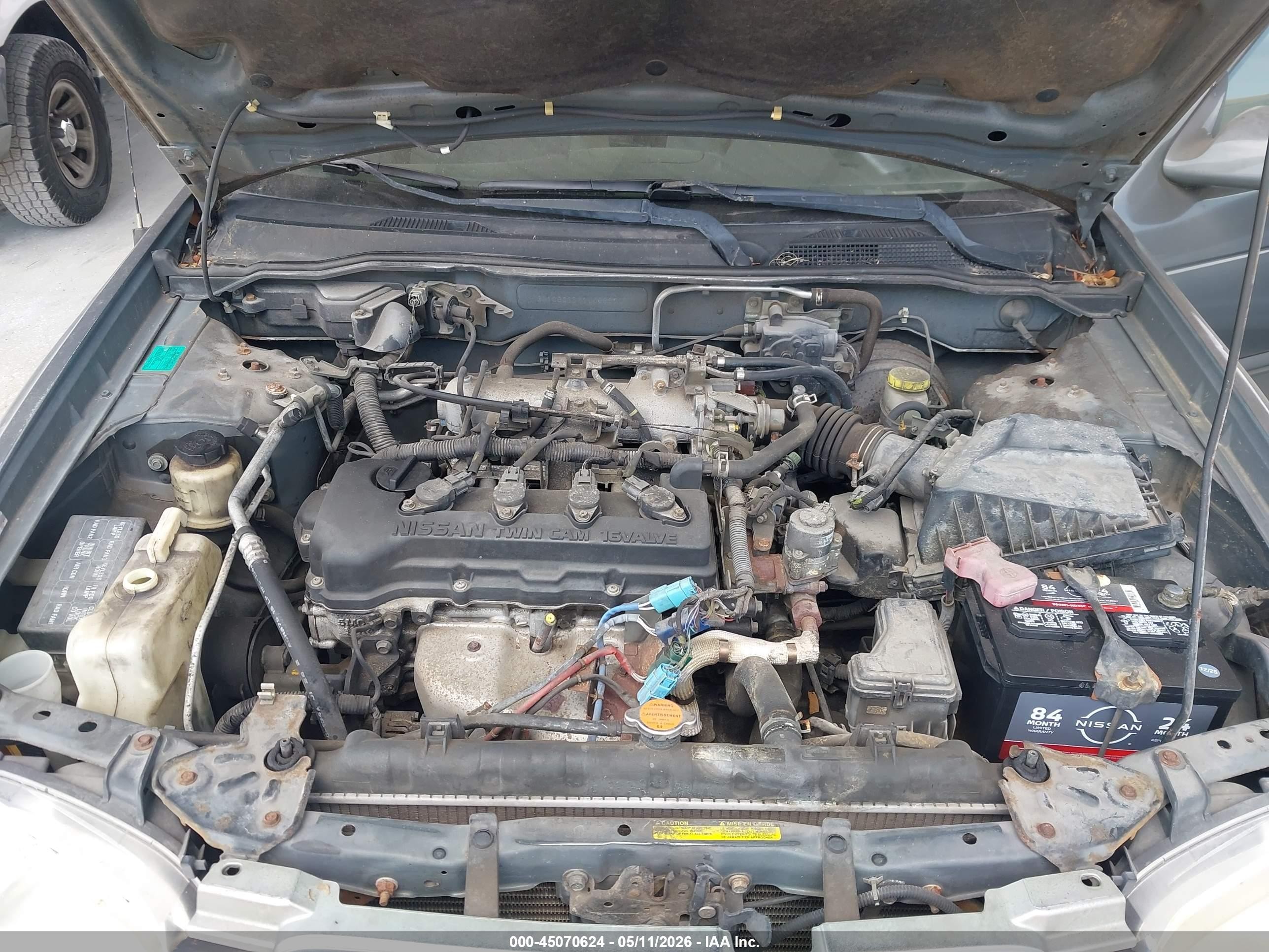 2001 Nissan Sentra Gxe Gray vin: 3N1CB51DX1L463650