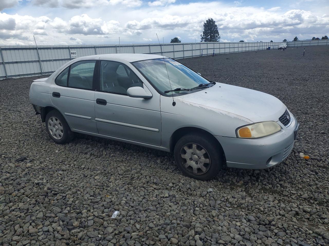 2002 Nissan Sentra Xe Silver vin: 3N1CB51DX2L639033