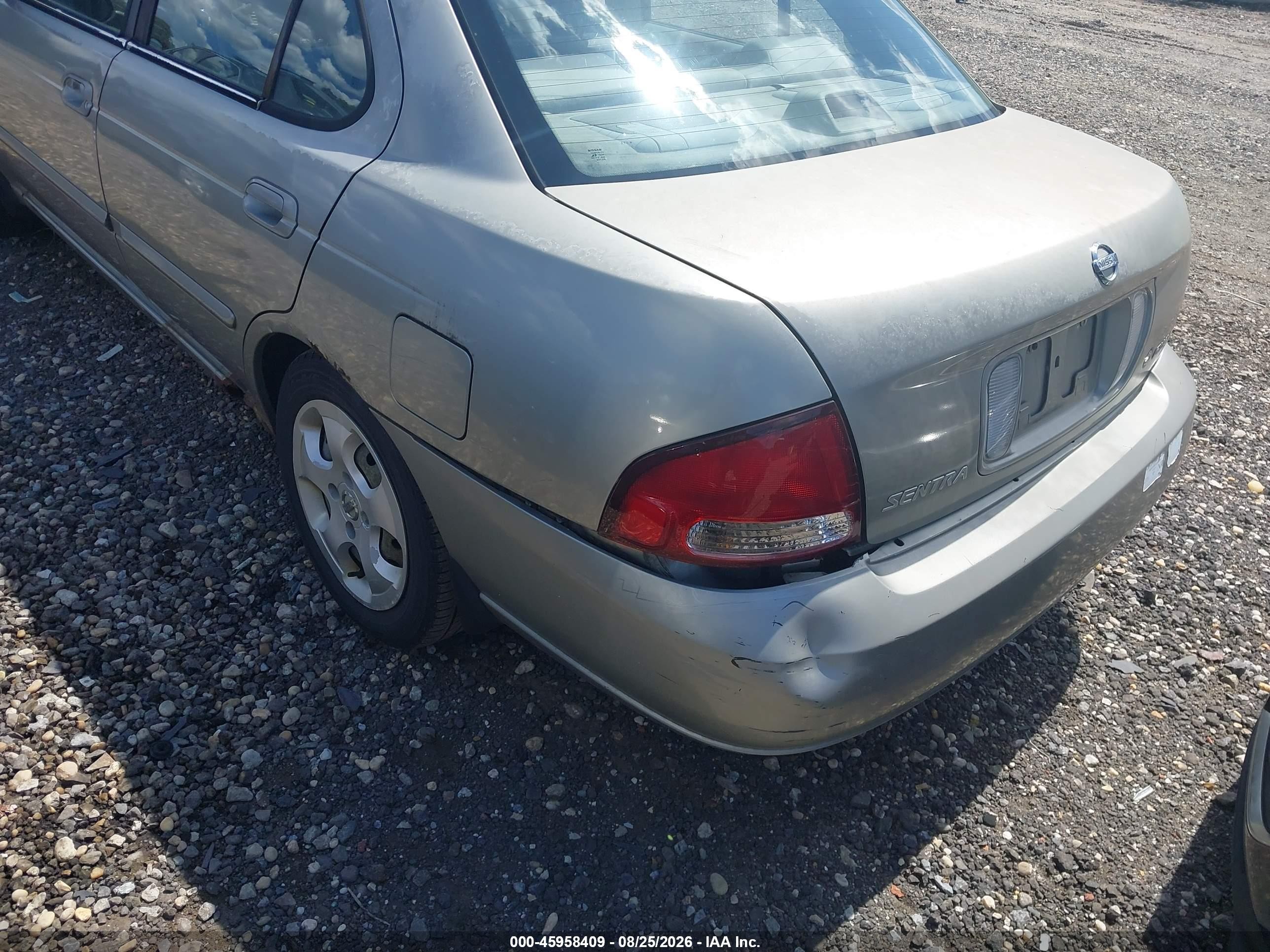 2003 Nissan Sentra Gxe Gold vin: 3N1CB51DX3L792173