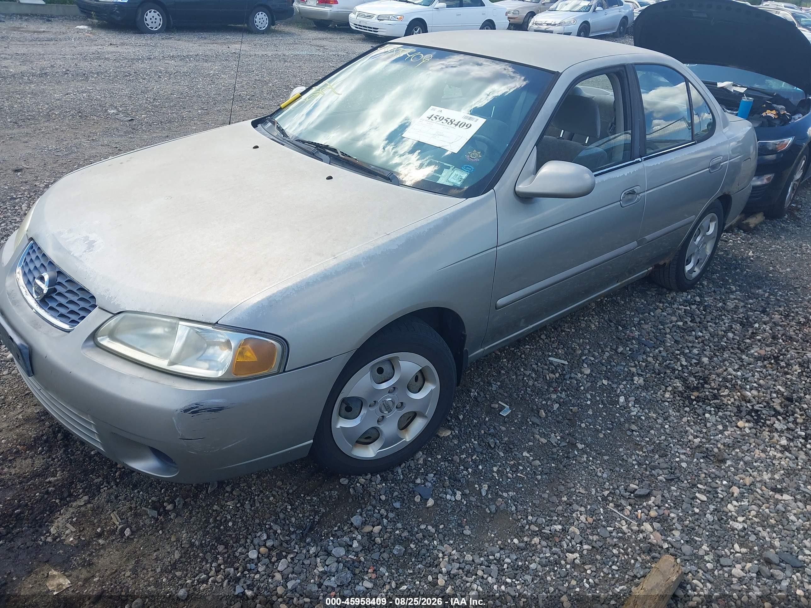 2003 Nissan Sentra Gxe Gold vin: 3N1CB51DX3L792173