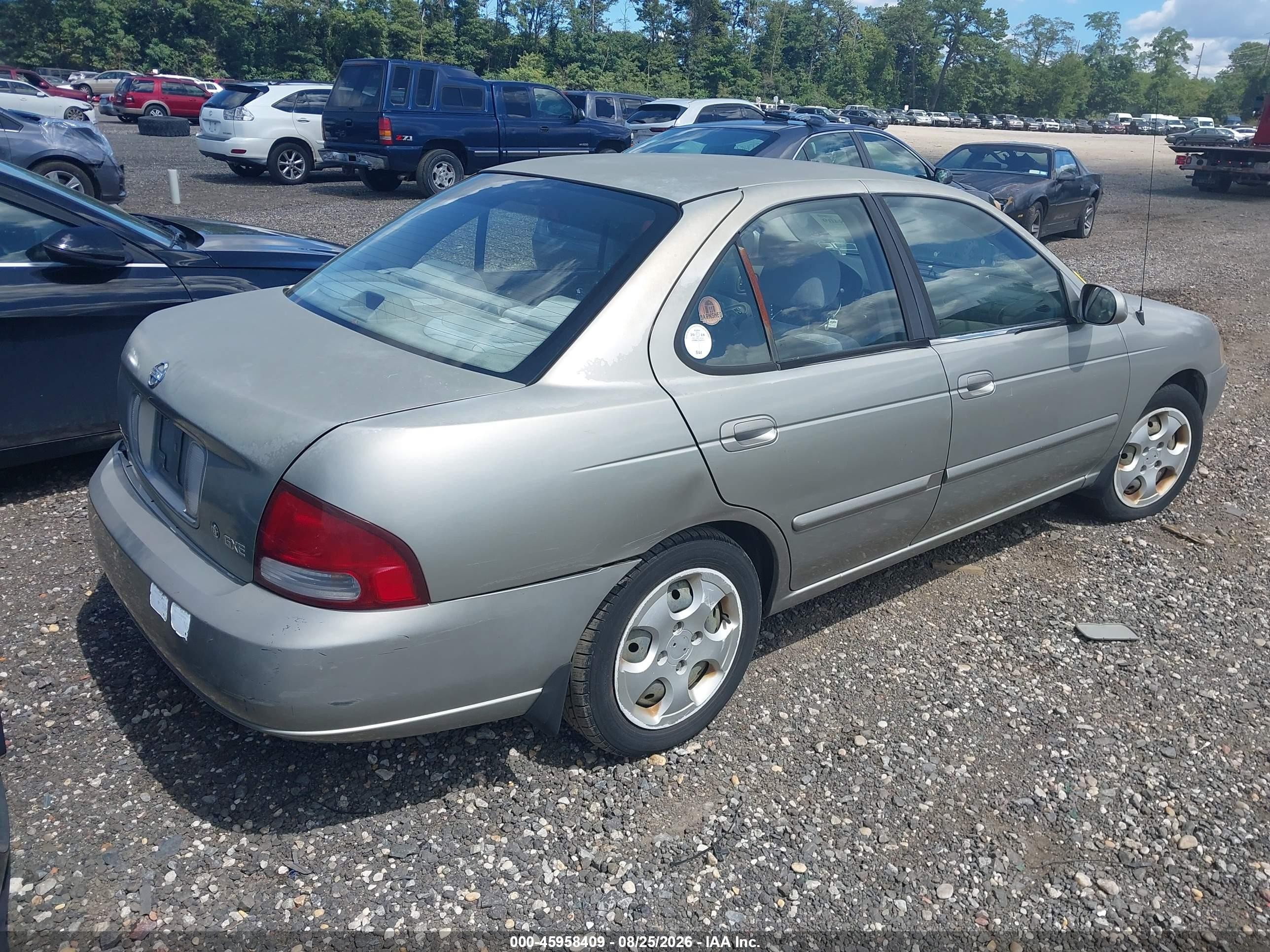 2003 Nissan Sentra Gxe Gold vin: 3N1CB51DX3L792173