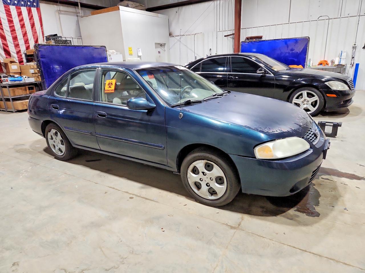 2003 Nissan Sentra Xe Синий vin: 3N1CB51DX3L817668