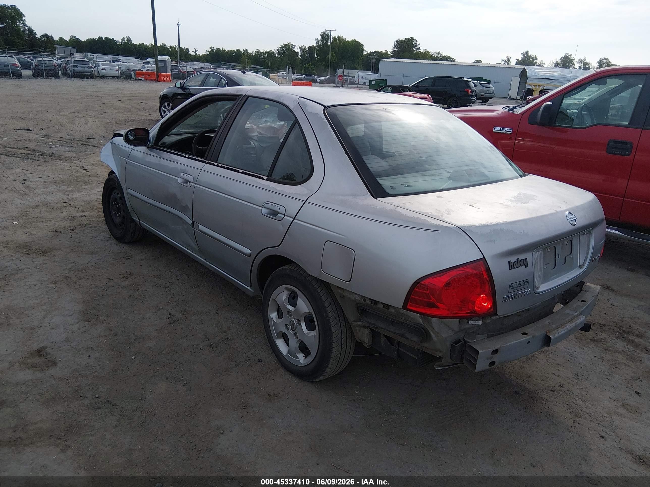 2004 Nissan Sentra 1.8s Silver vin: 3N1CB51DX4L863390