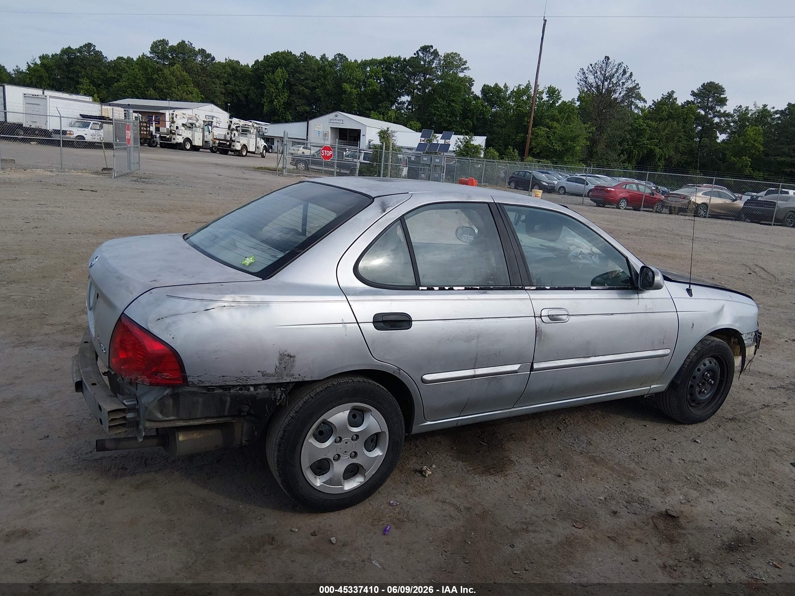 2004 Nissan Sentra 1.8s Silver vin: 3N1CB51DX4L863390