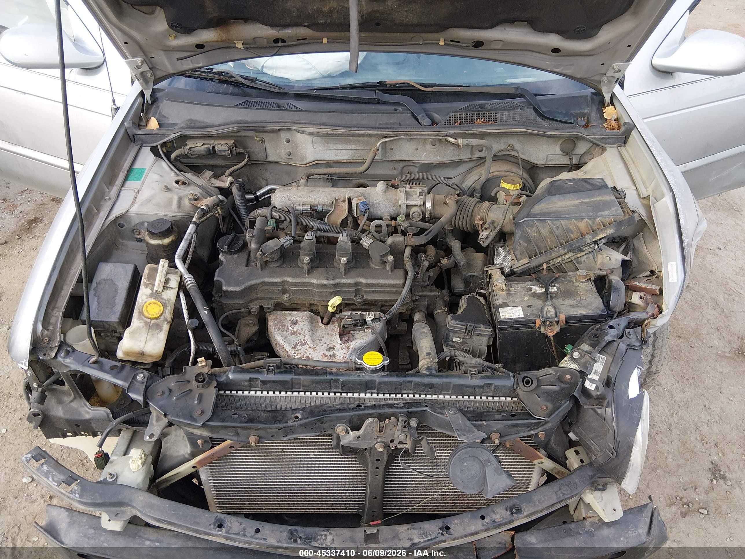 2004 Nissan Sentra 1.8s Silver vin: 3N1CB51DX4L863390