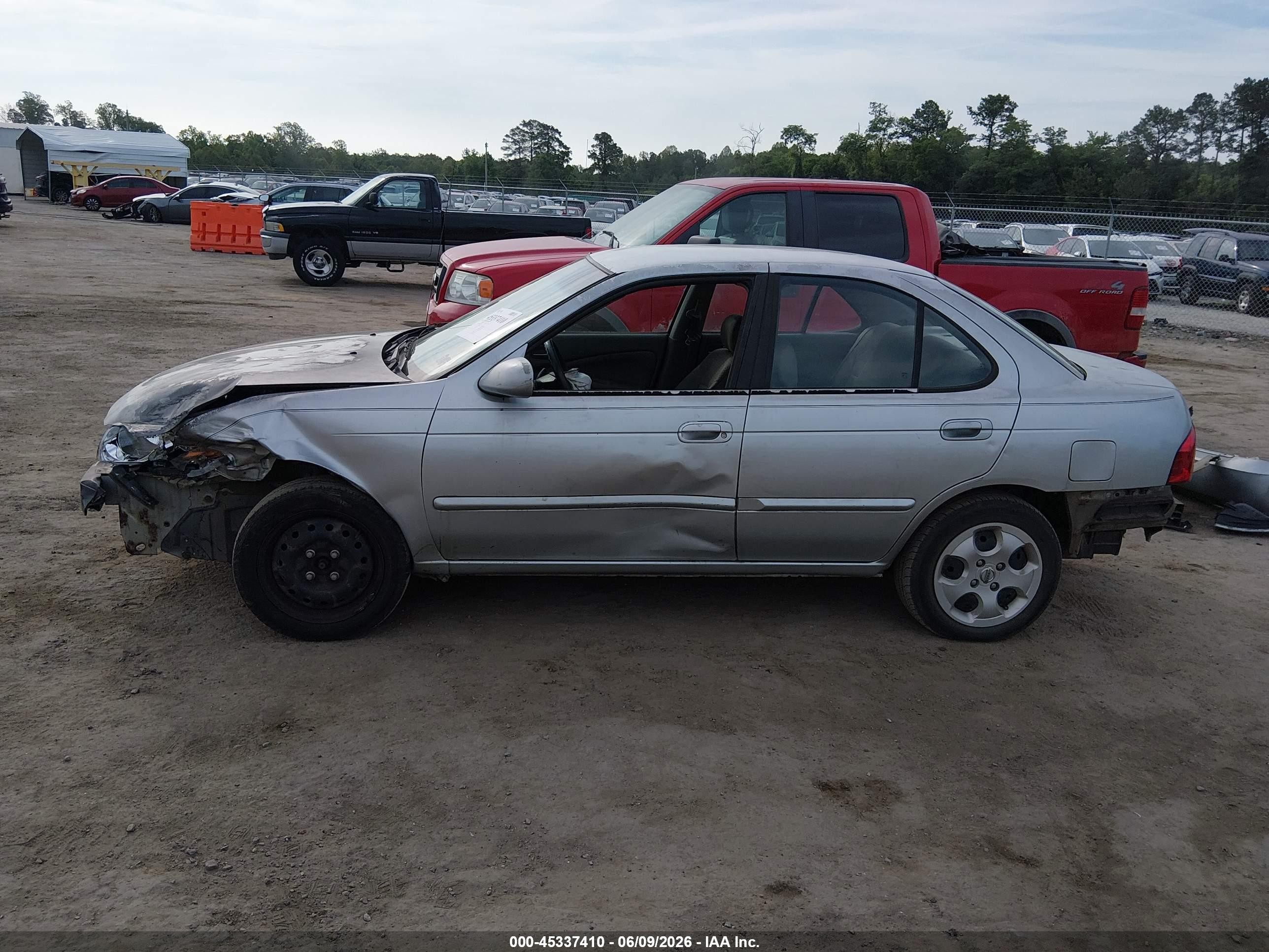 2004 Nissan Sentra 1.8s Silver vin: 3N1CB51DX4L863390
