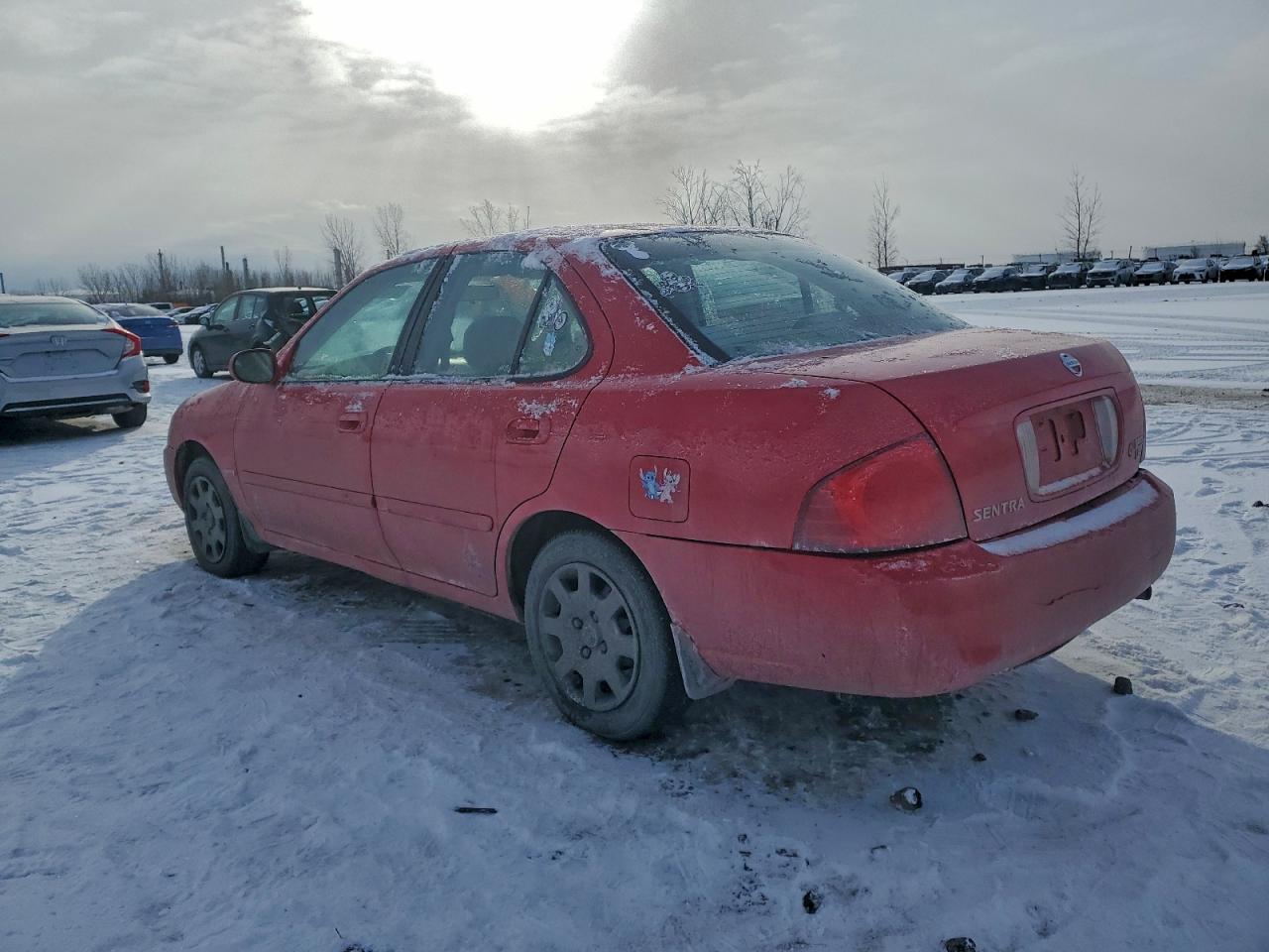 2005 Nissan Sentra 1.8 Red vin: 3N1CB51DX5L491857