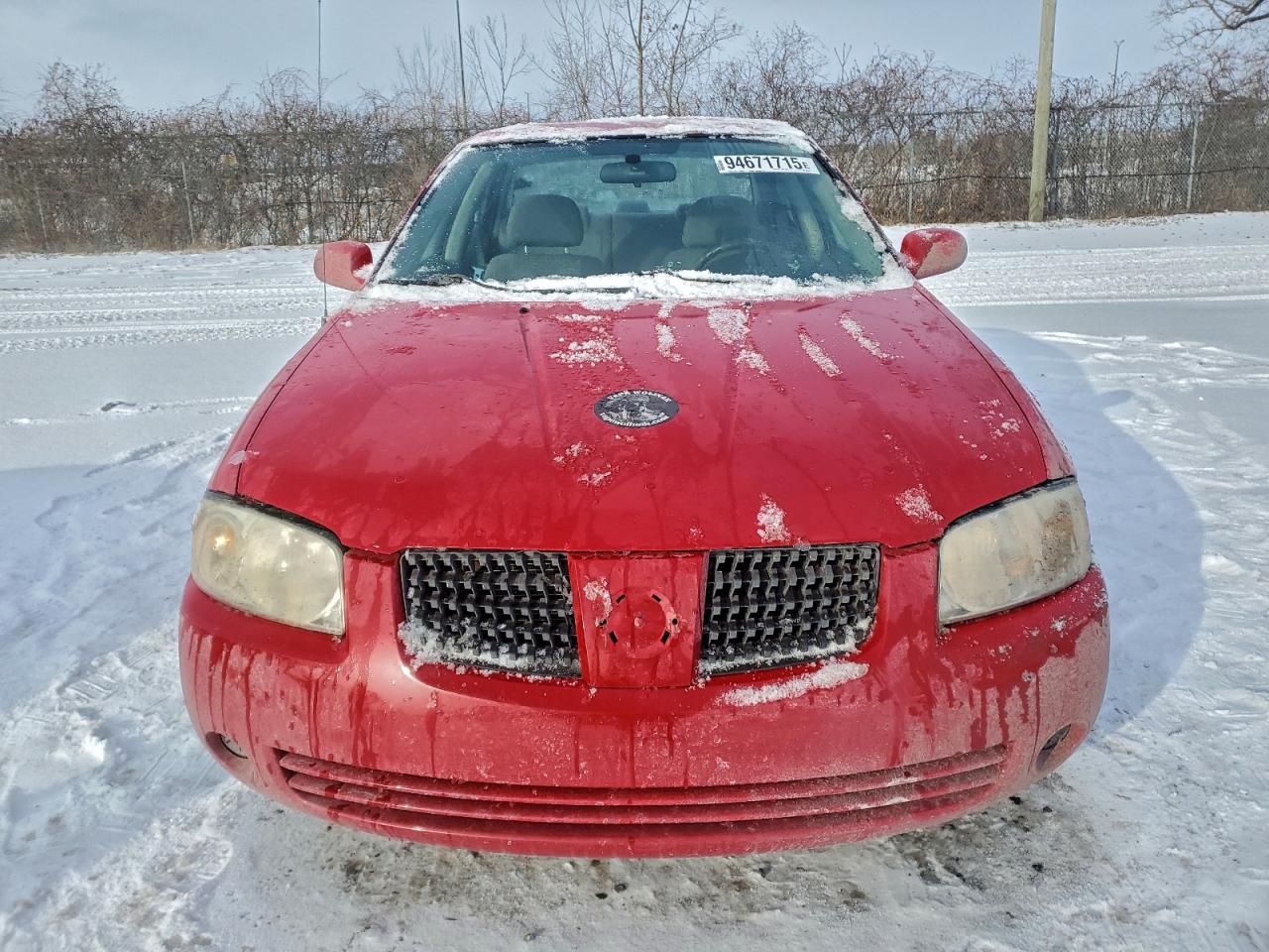 2005 Nissan Sentra 1.8 Red vin: 3N1CB51DX5L491857