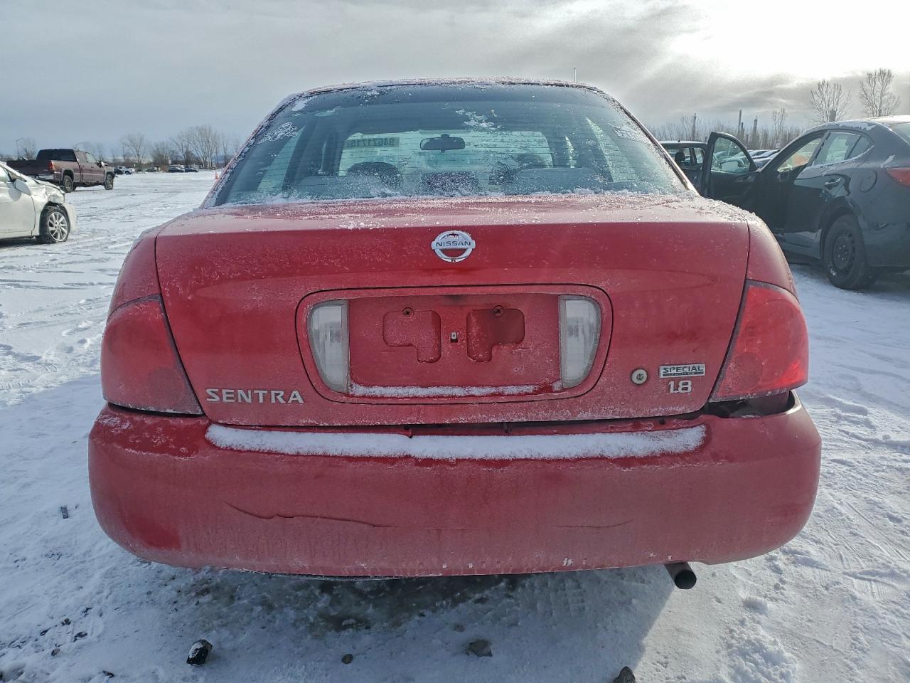 2005 Nissan Sentra 1.8 Red vin: 3N1CB51DX5L491857