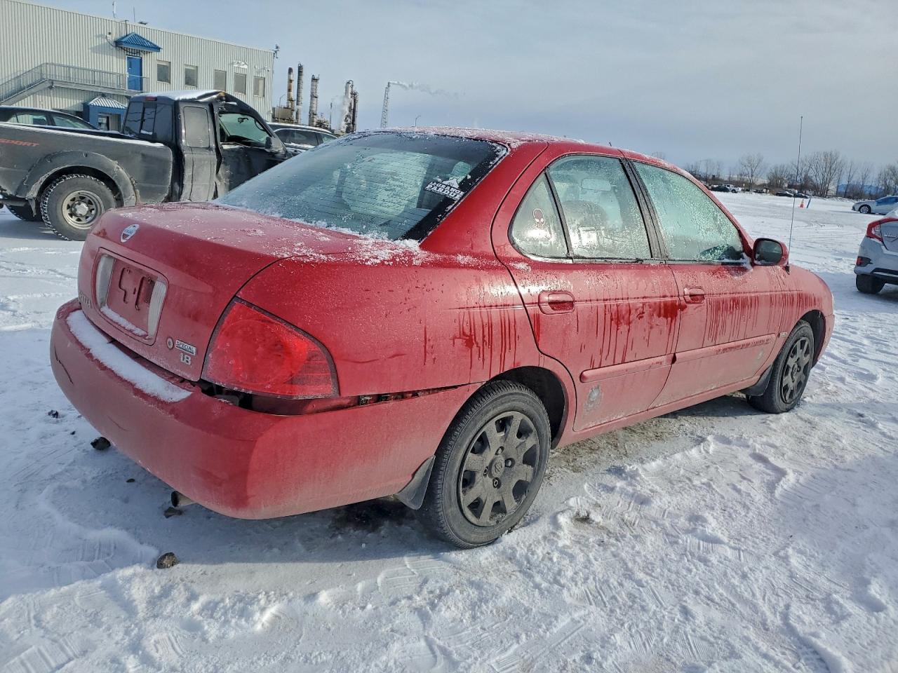 2005 Nissan Sentra 1.8 Red vin: 3N1CB51DX5L491857