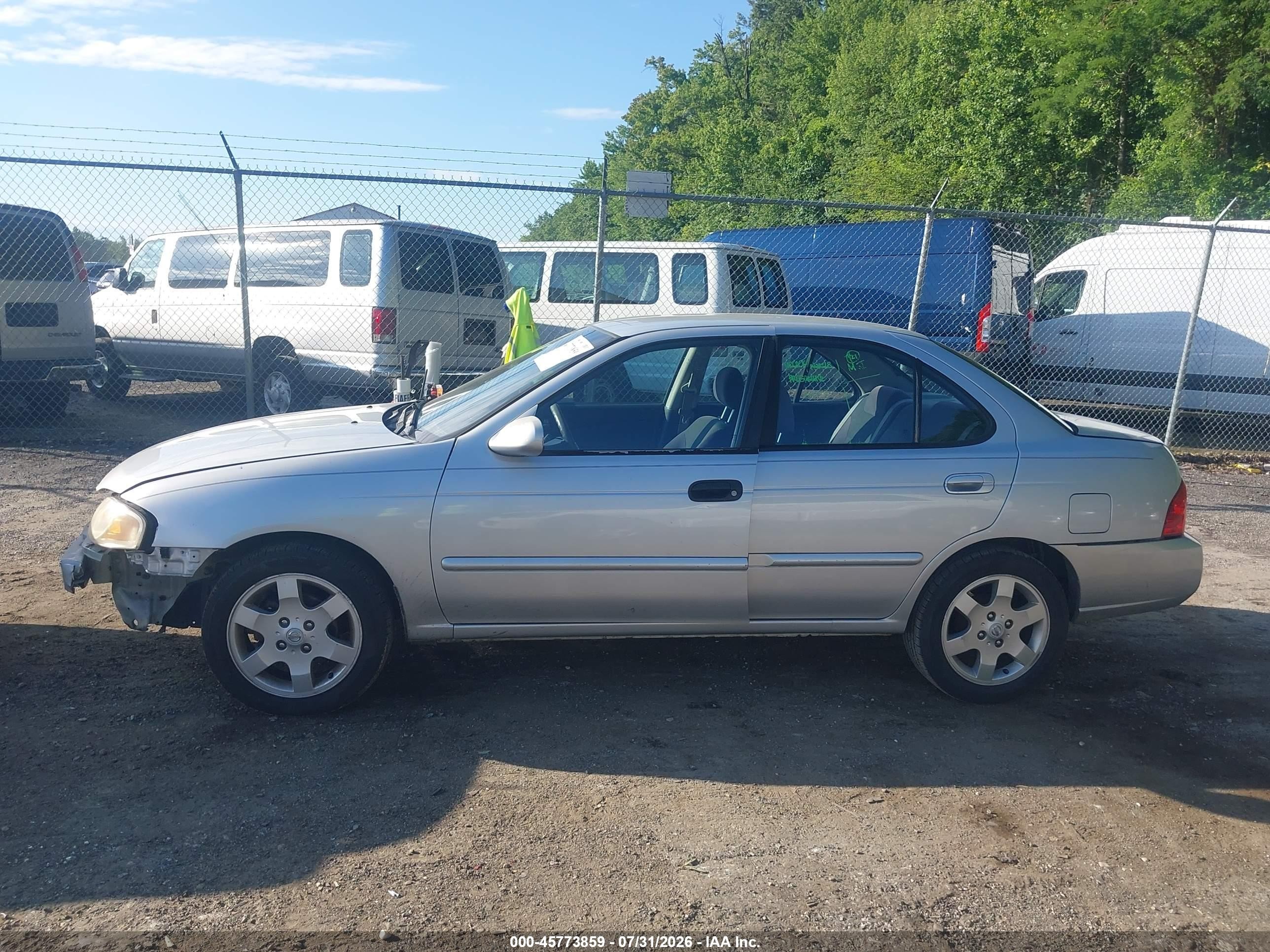 2005 Nissan Sentra 1.8s Silver vin: 3N1CB51DX5L525053