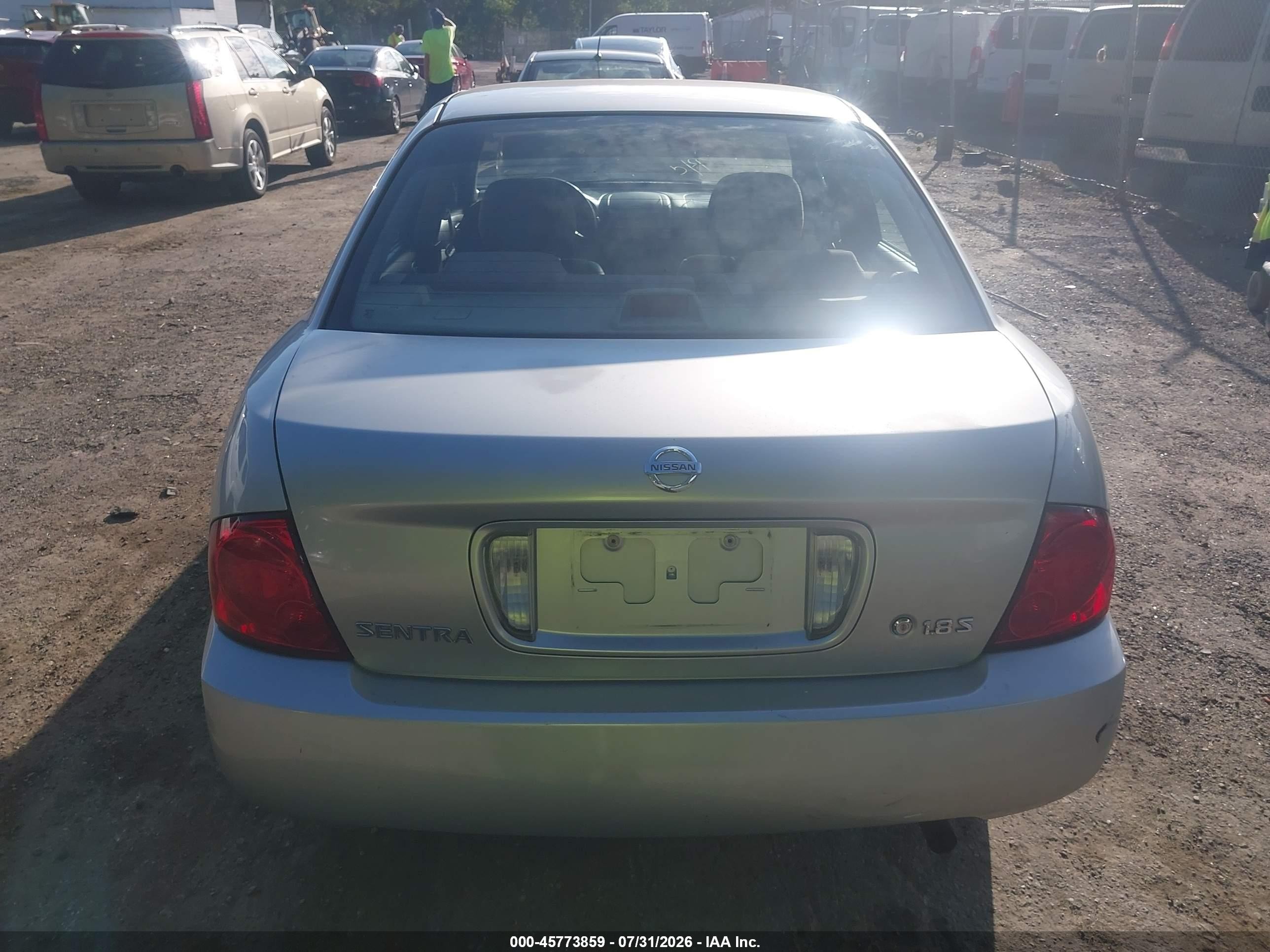 2005 Nissan Sentra 1.8s Silver vin: 3N1CB51DX5L525053