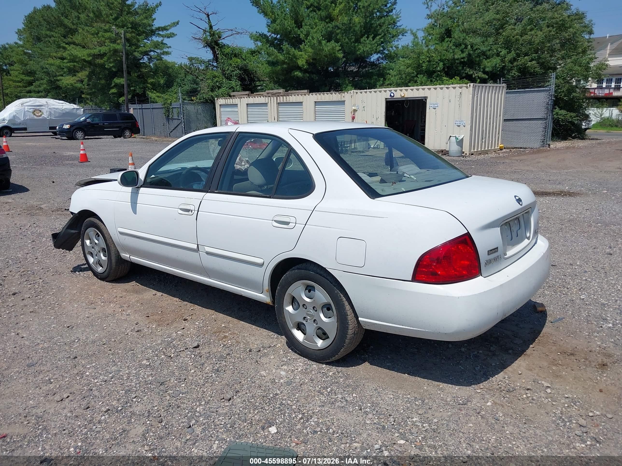 2005 Nissan Sentra 1.8s White vin: 3N1CB51DX5L540927