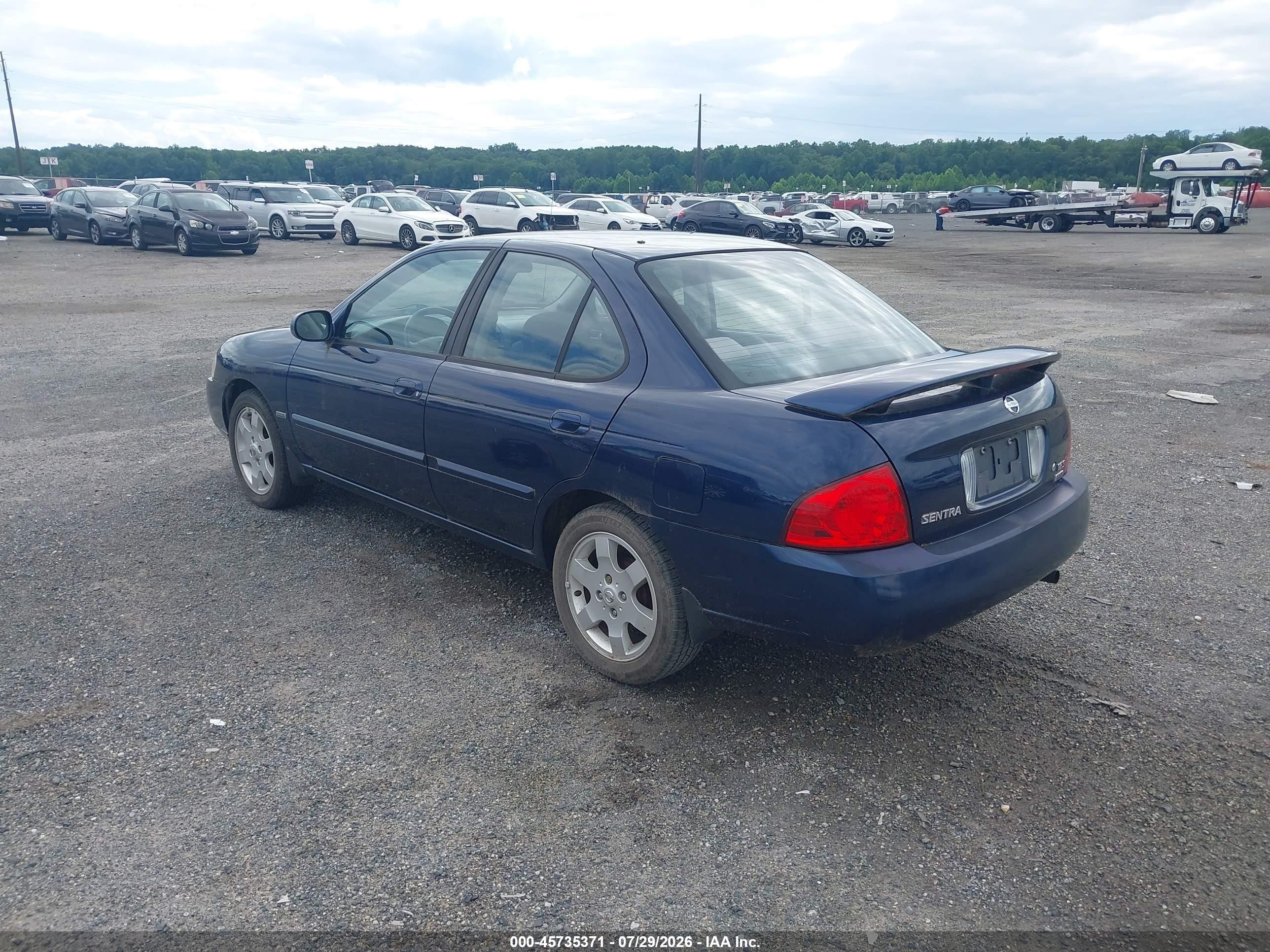 2005 Nissan Sentra 1.8s Blue vin: 3N1CB51DX5L541818