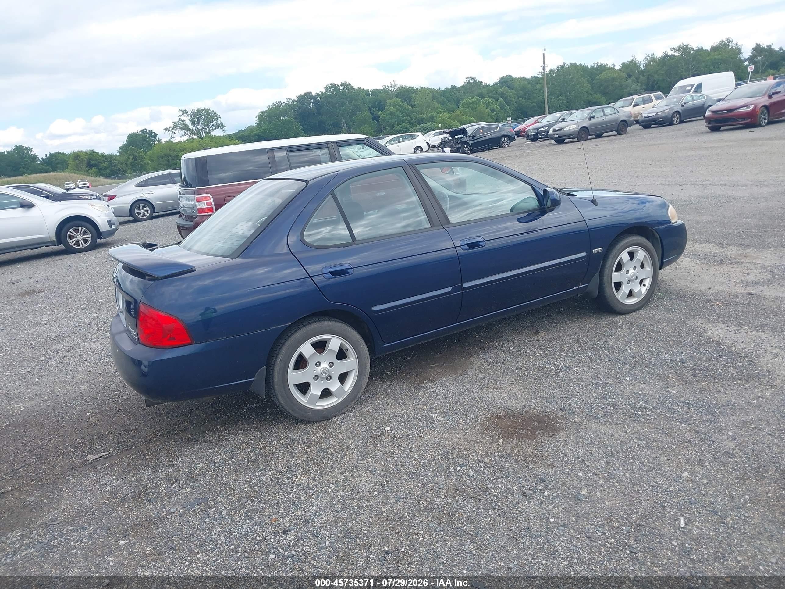 2005 Nissan Sentra 1.8s Blue vin: 3N1CB51DX5L541818