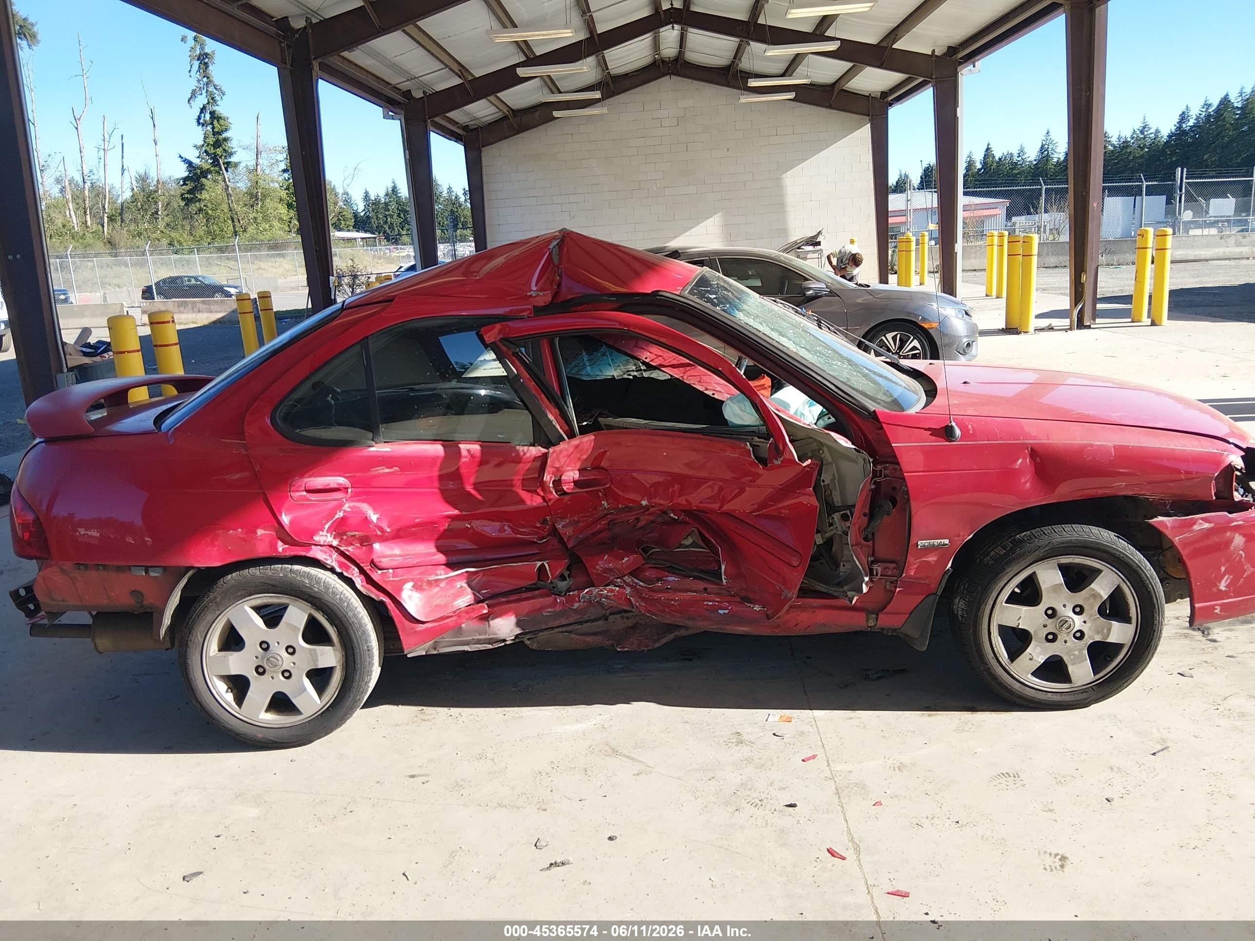 2006 Nissan Sentra 1.8s Red vin: 3N1CB51DX6L455751