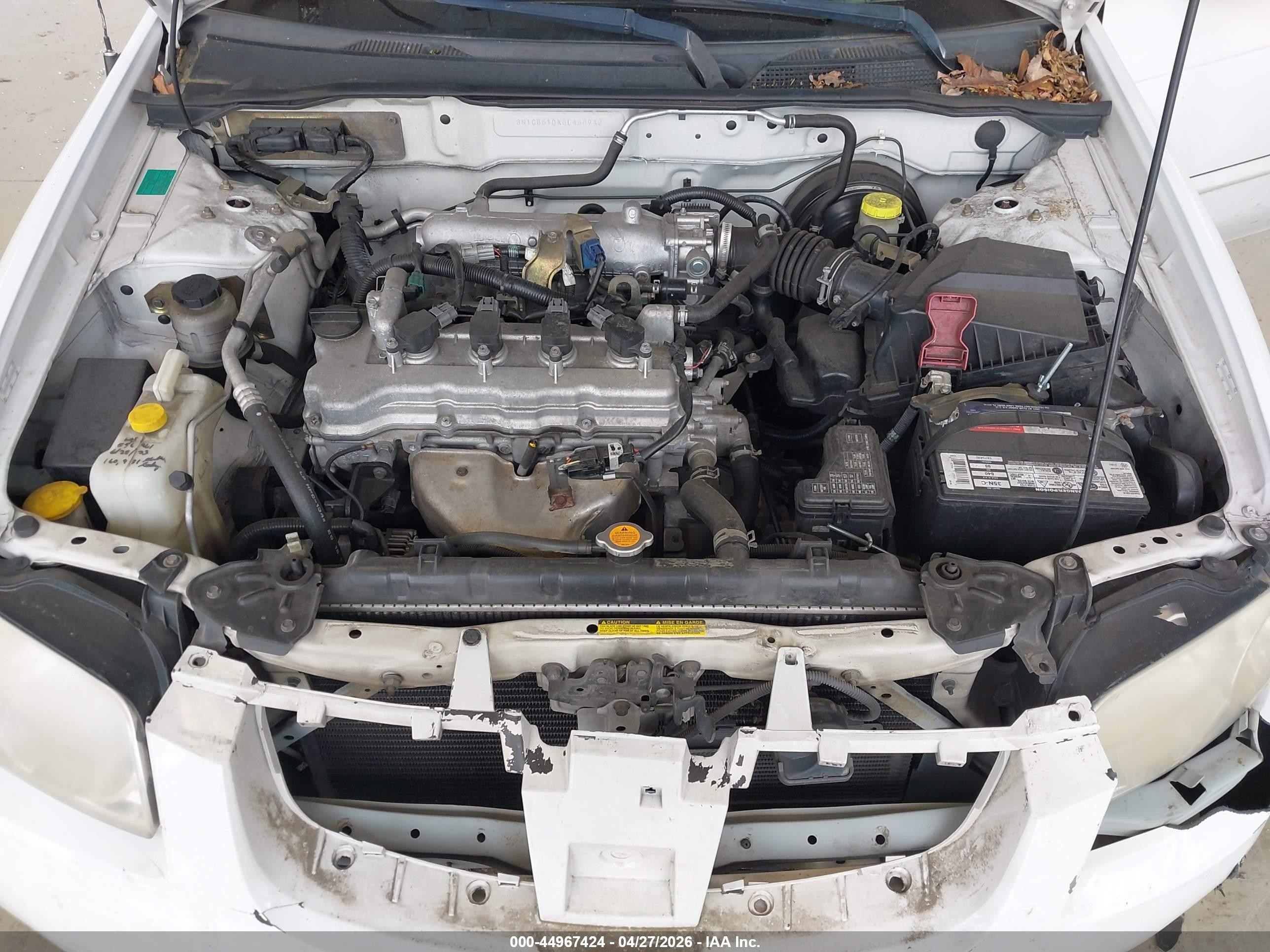 2006 Nissan Sentra 1.8s White vin: 3N1CB51DX6L458942