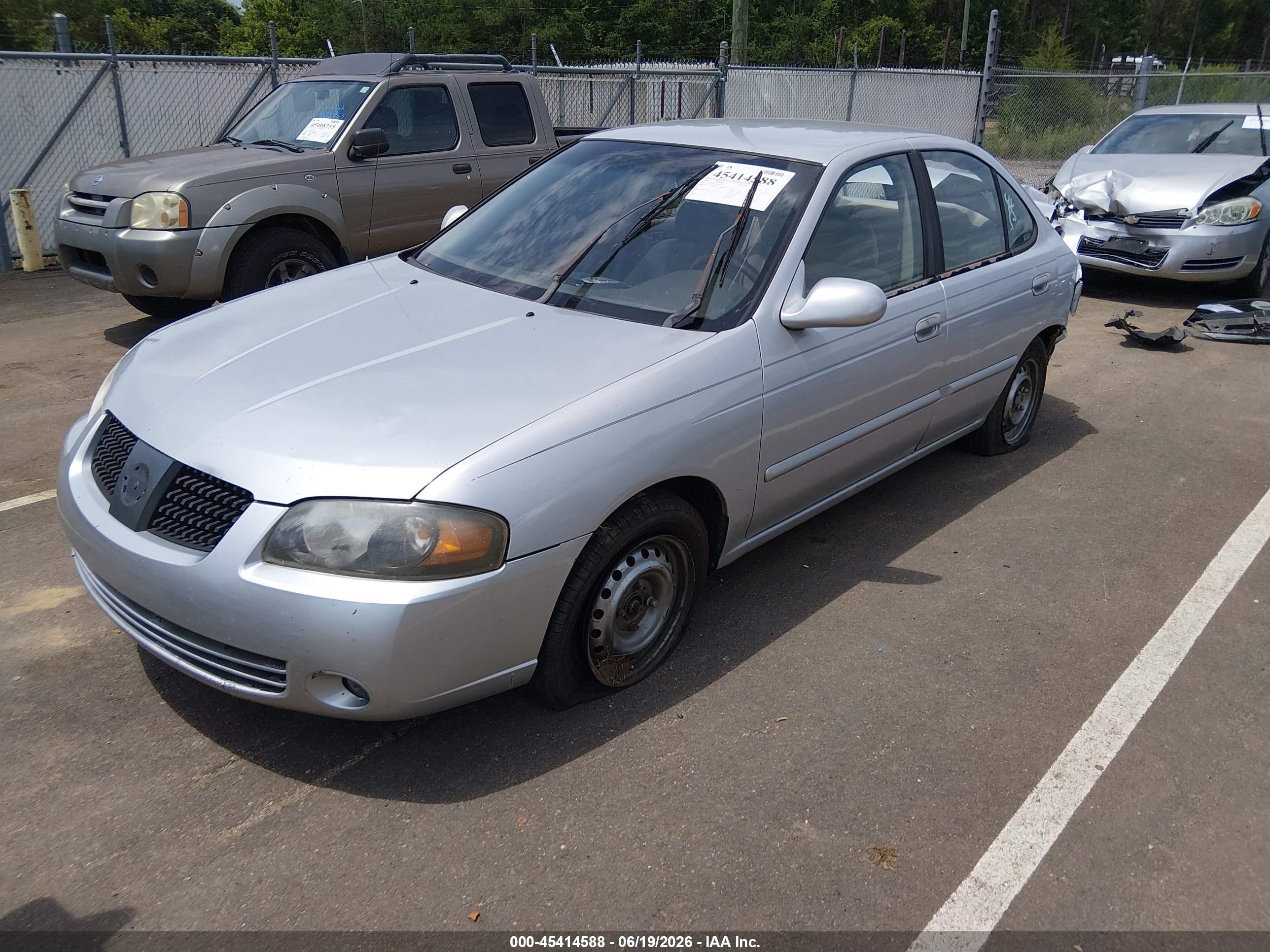 2006 Nissan Sentra 1.8s Silver vin: 3N1CB51DX6L462991