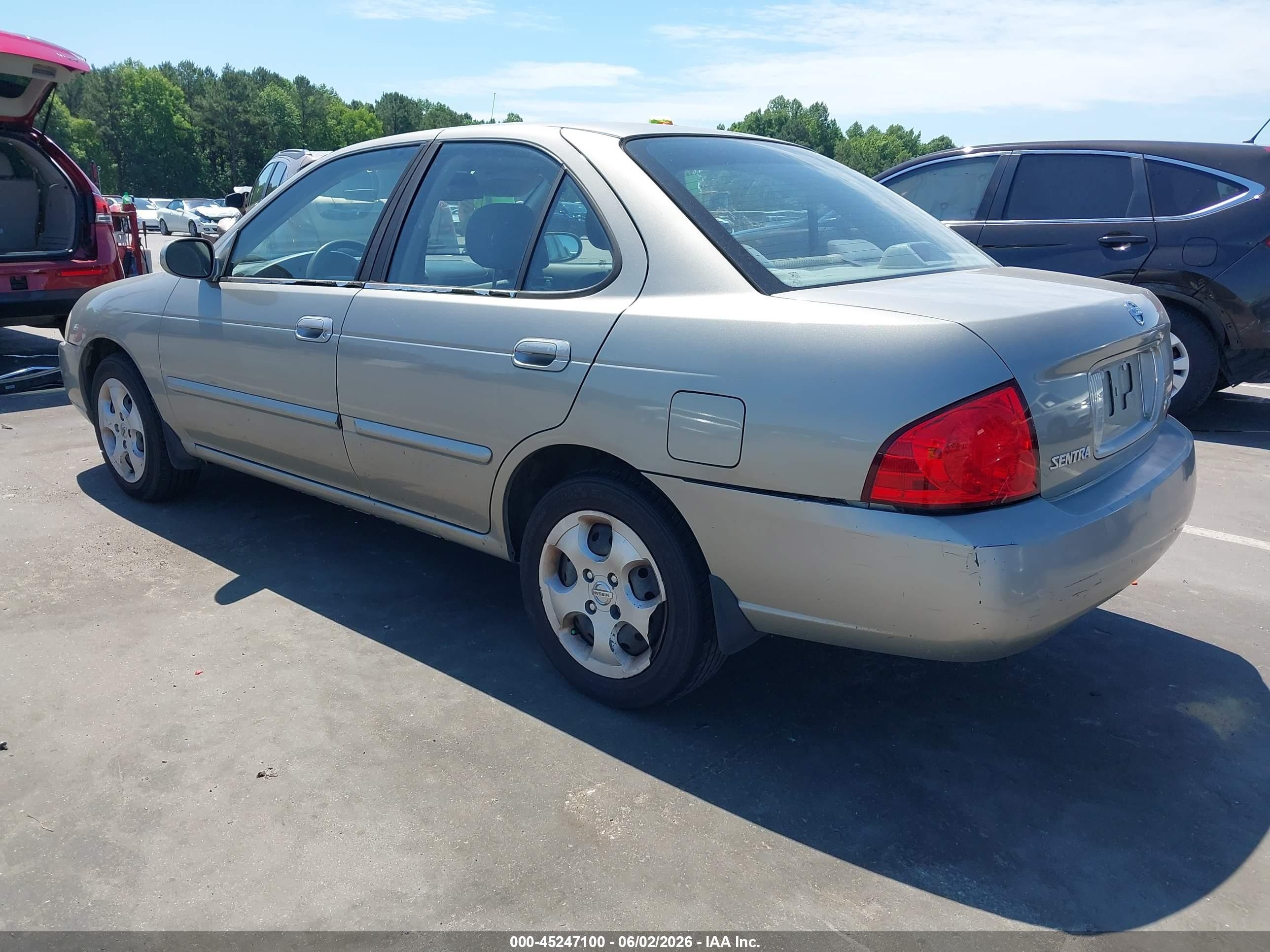 2006 Nissan Sentra 1.8s Beige vin: 3N1CB51DX6L467091
