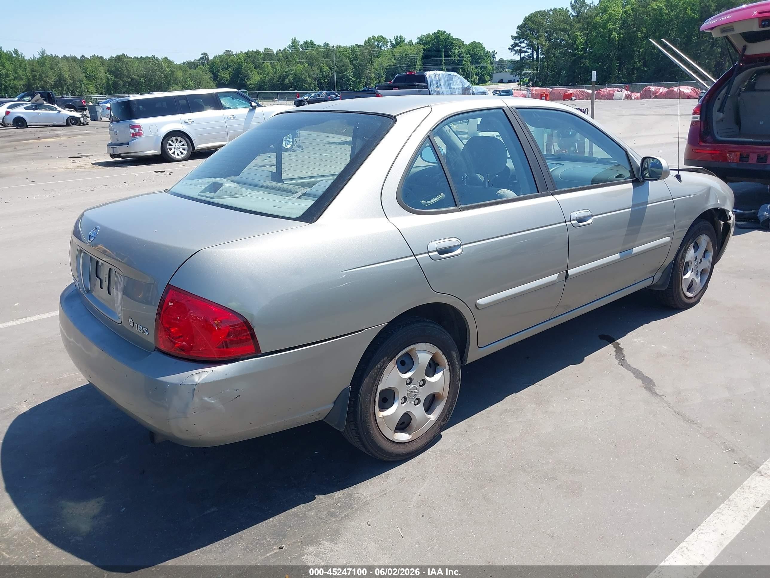 2006 Nissan Sentra 1.8s Beige vin: 3N1CB51DX6L467091