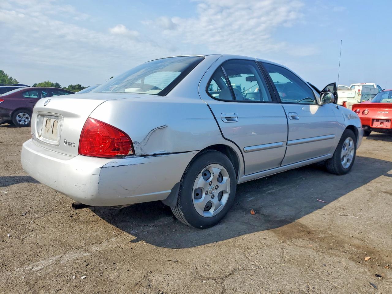 2006 Nissan Sentra 1.8 Silver vin: 3N1CB51DX6L477376