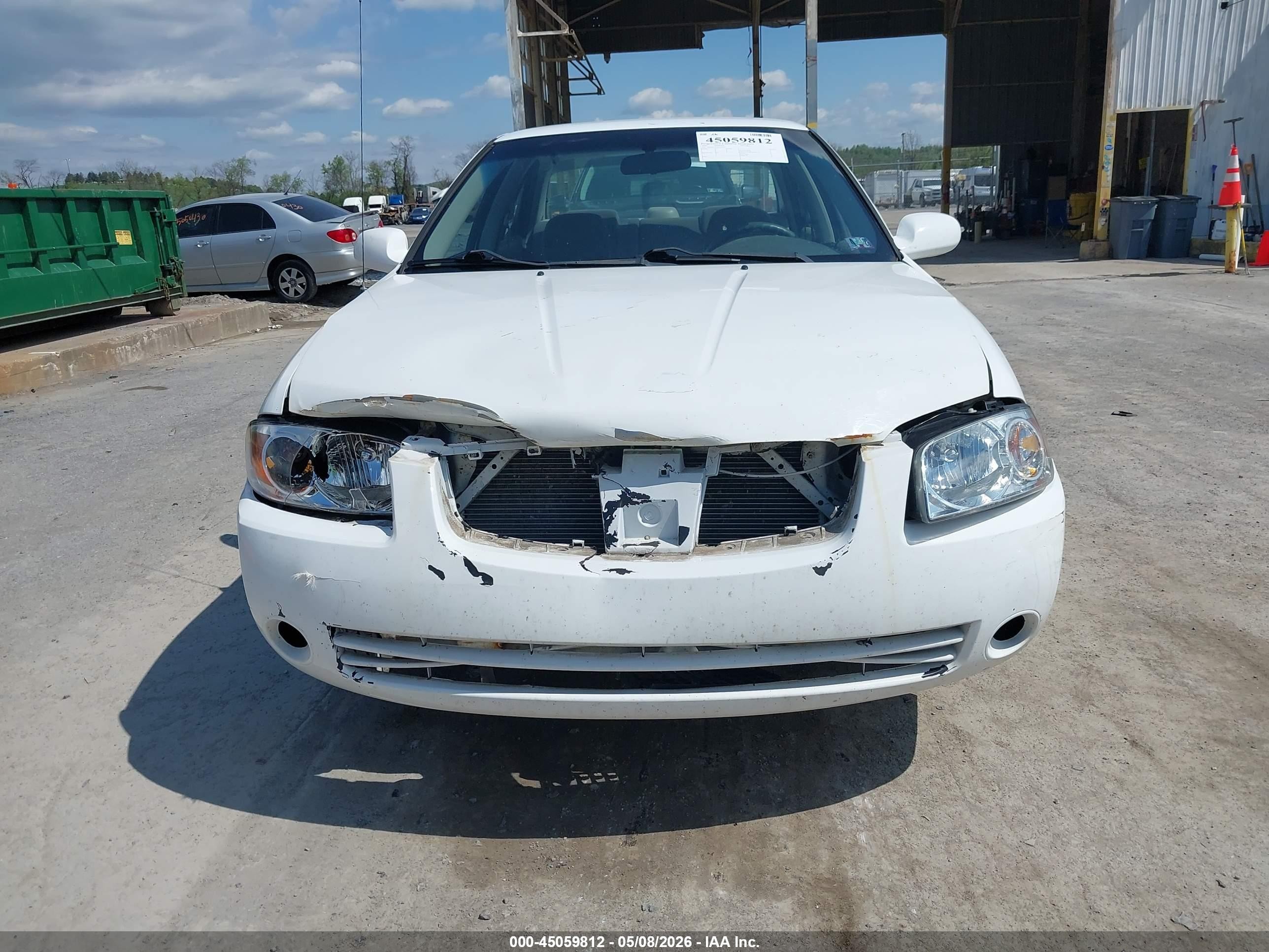 2006 Nissan Sentra 1.8s White vin: 3N1CB51DX6L479676