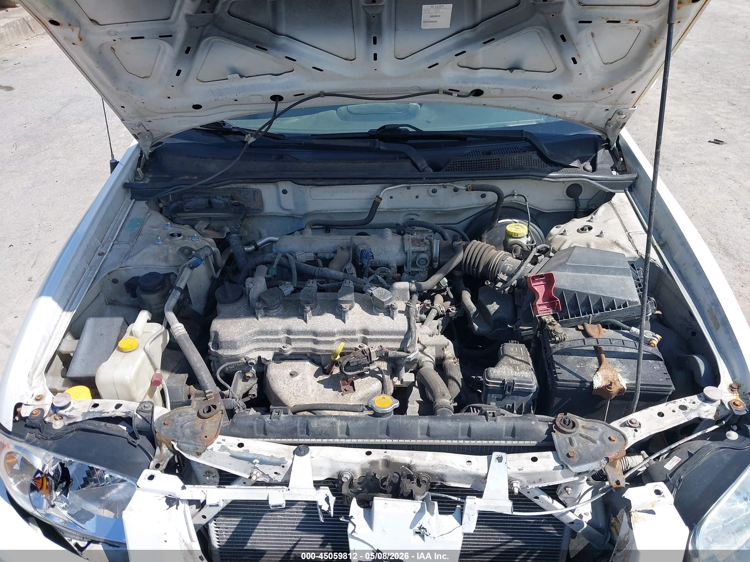 2006 Nissan Sentra 1.8s White vin: 3N1CB51DX6L479676