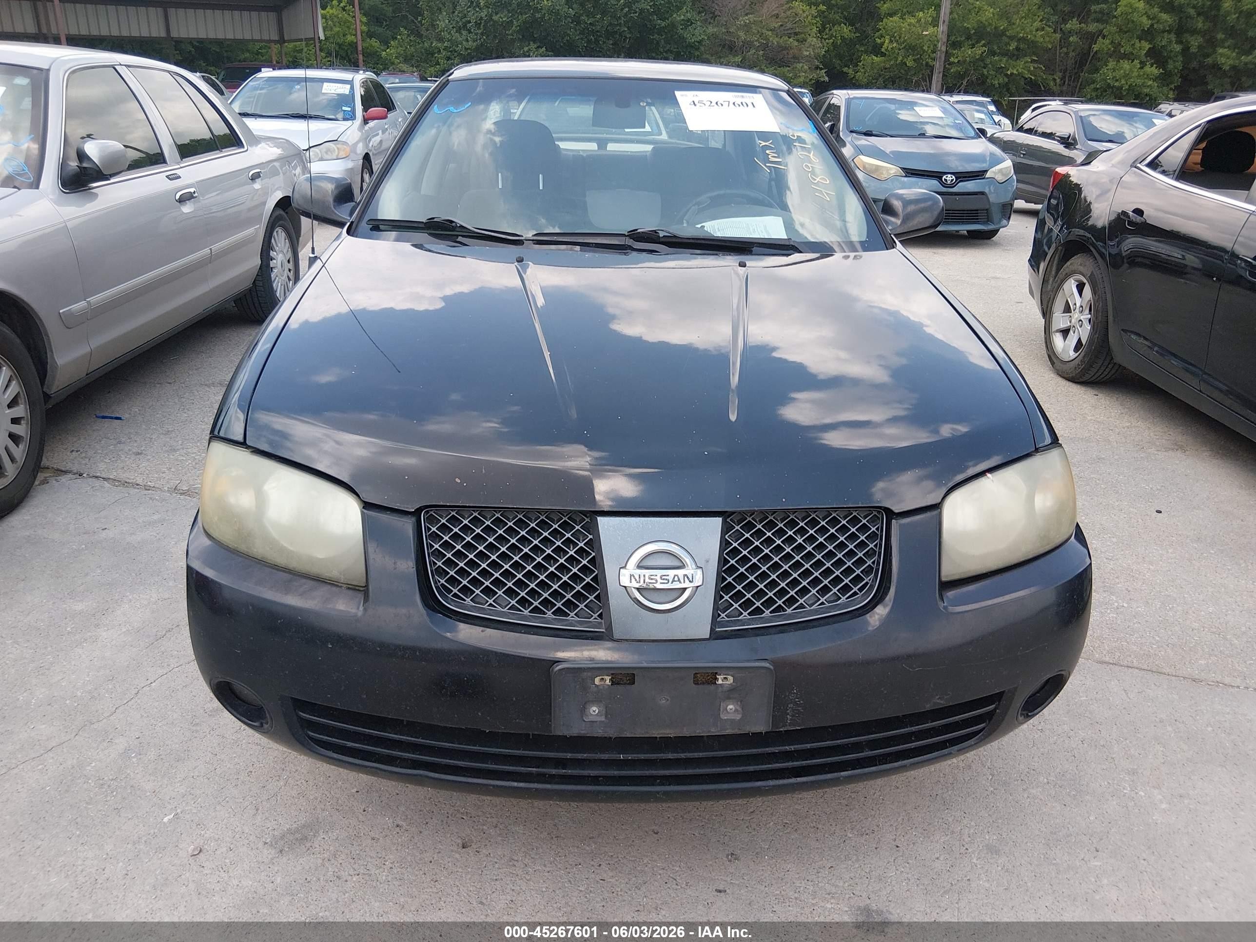 2006 Nissan Sentra 1.8s Black vin: 3N1CB51DX6L489219