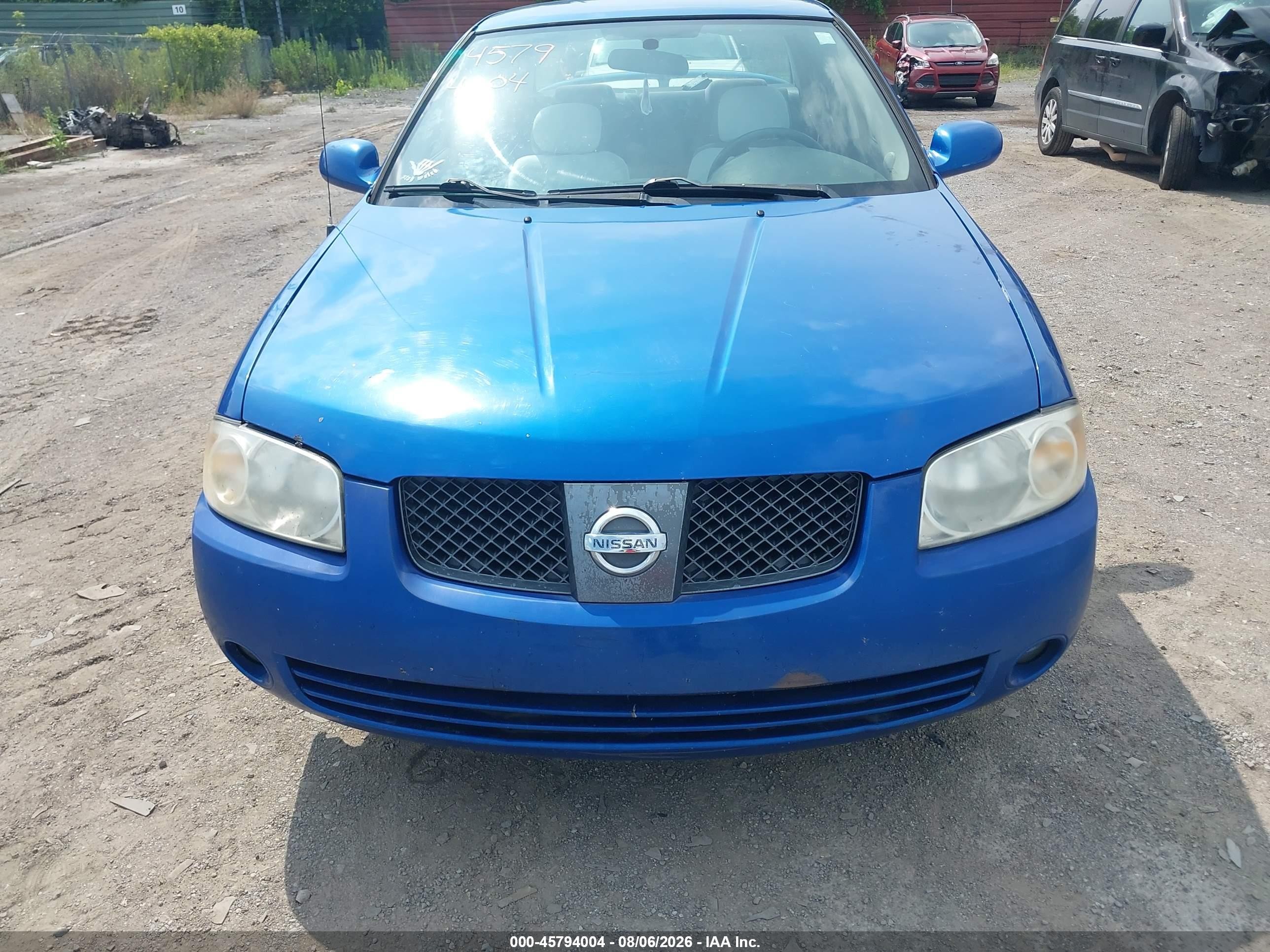 2006 Nissan Sentra 1.8s Blue vin: 3N1CB51DX6L493738
