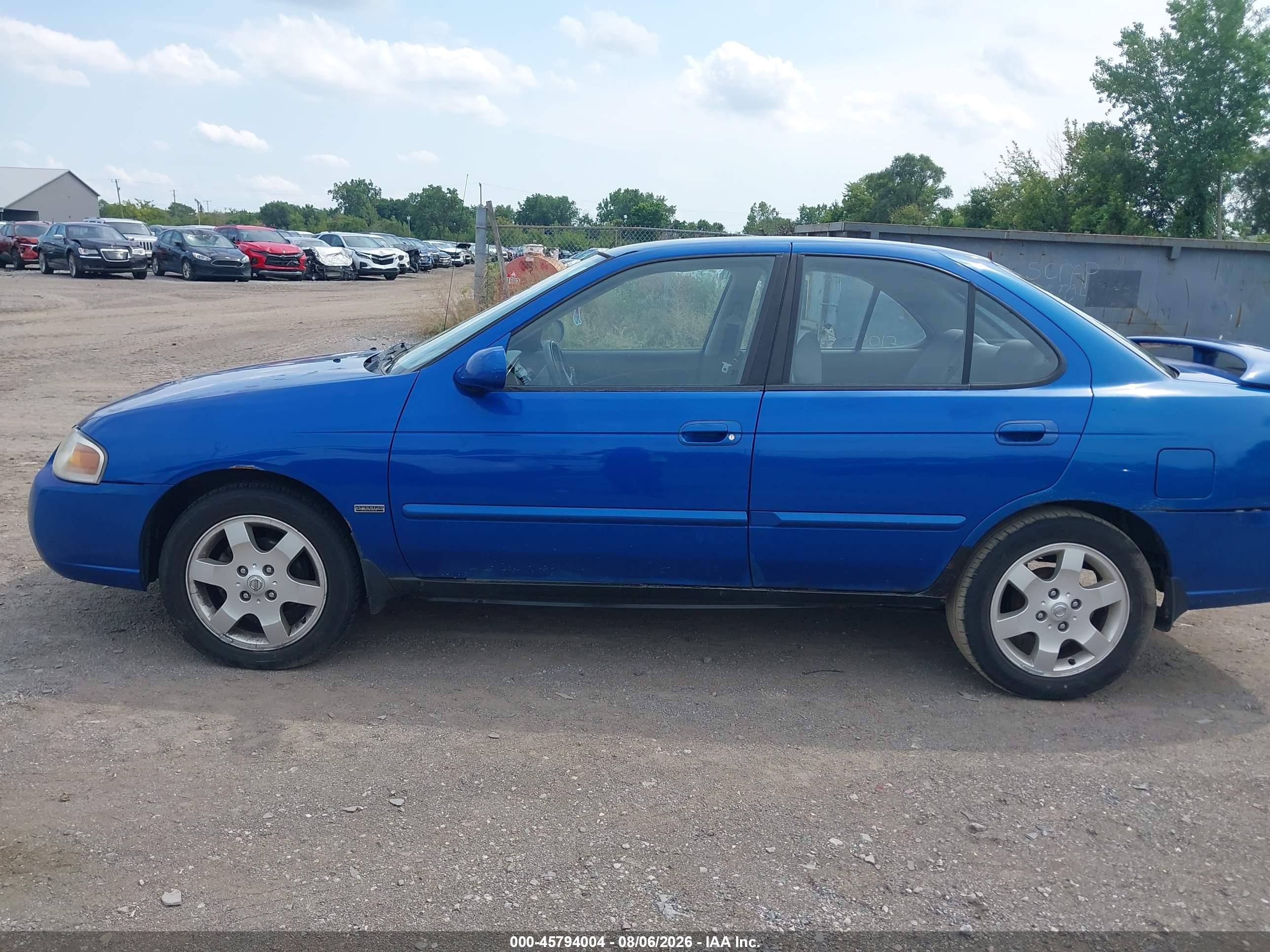 2006 Nissan Sentra 1.8s Blue vin: 3N1CB51DX6L493738