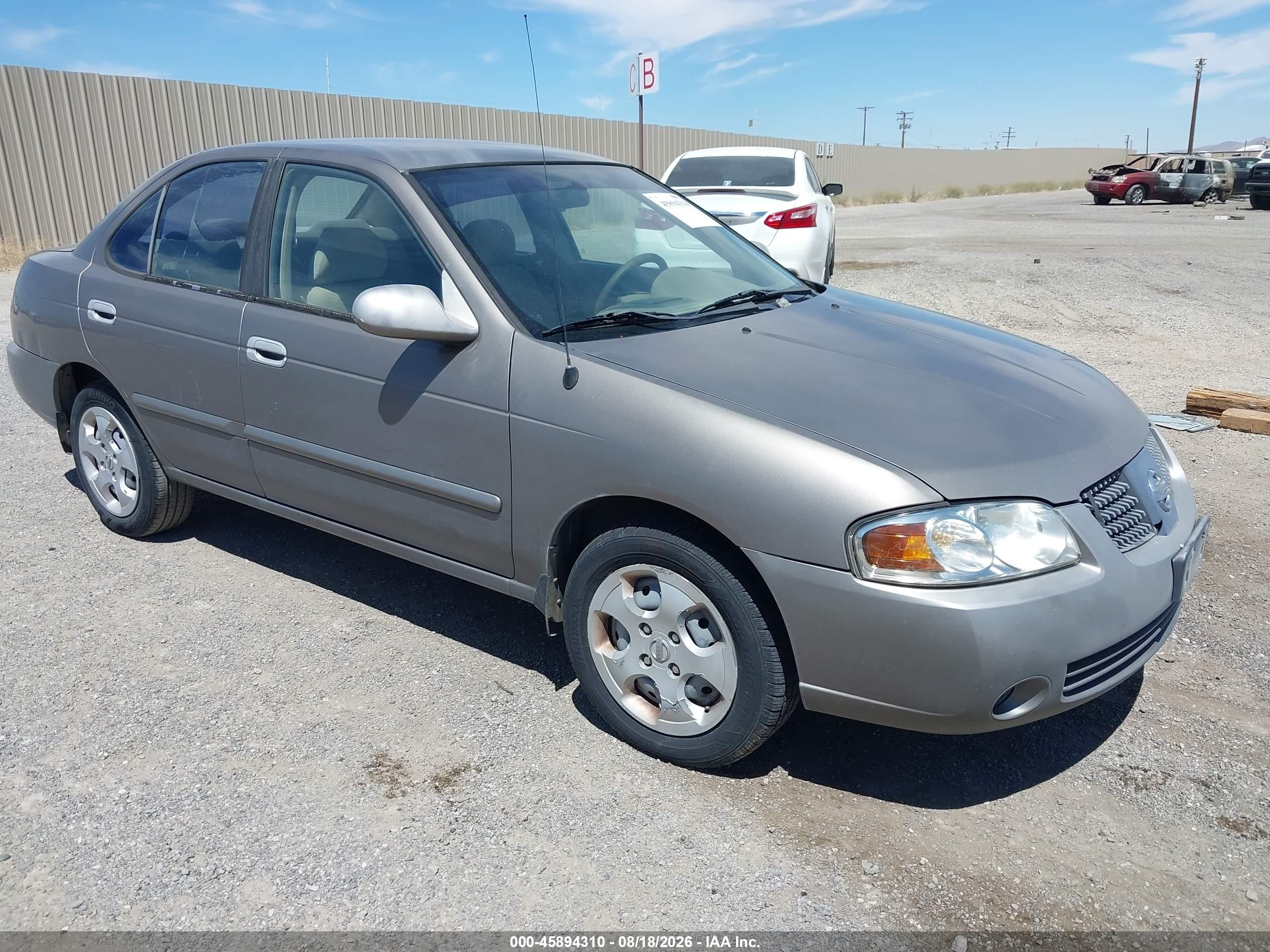 2006 Nissan Sentra 1.8s Gray vin: 3N1CB51DX6L531520