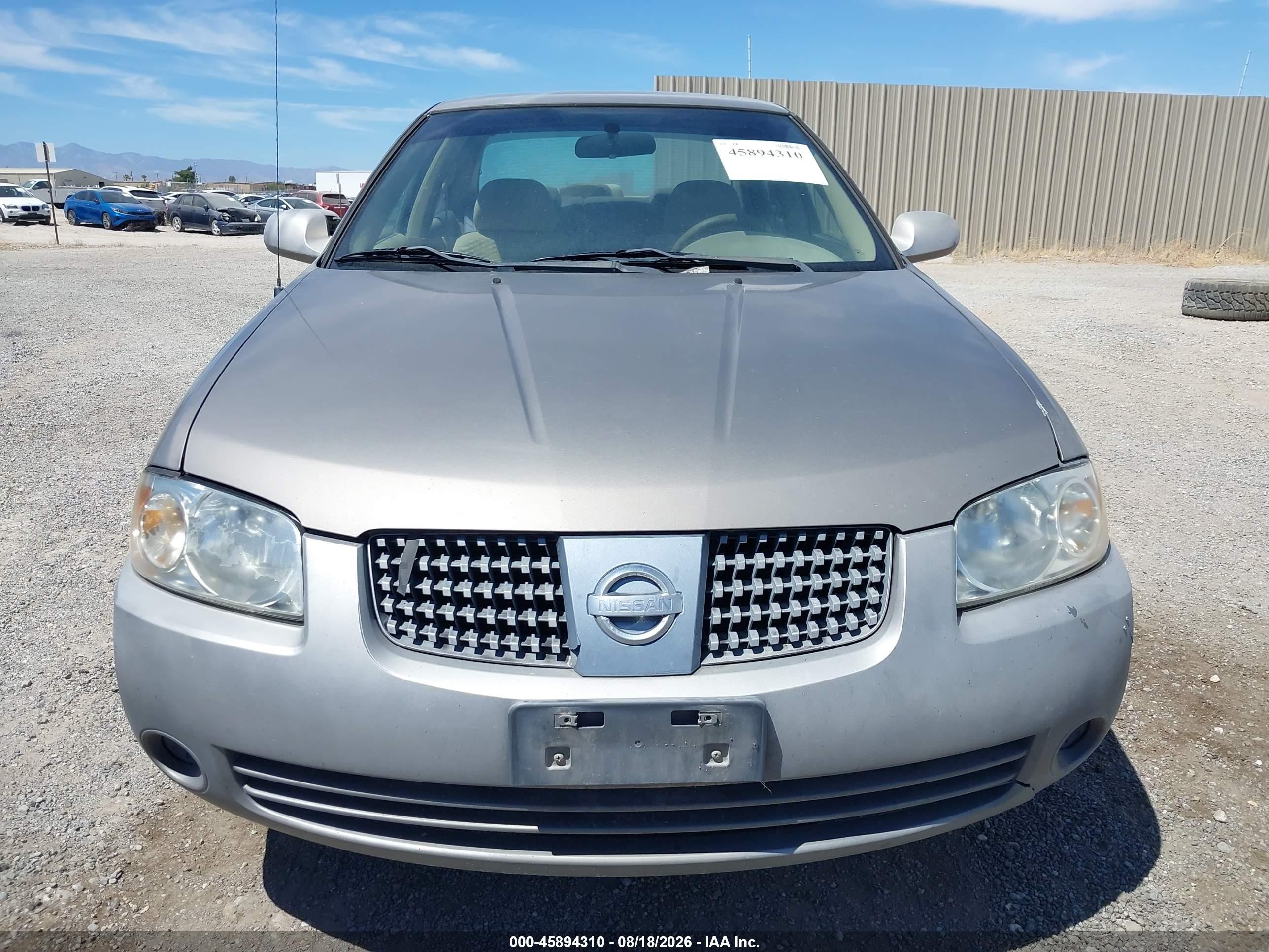 2006 Nissan Sentra 1.8s Gray vin: 3N1CB51DX6L531520