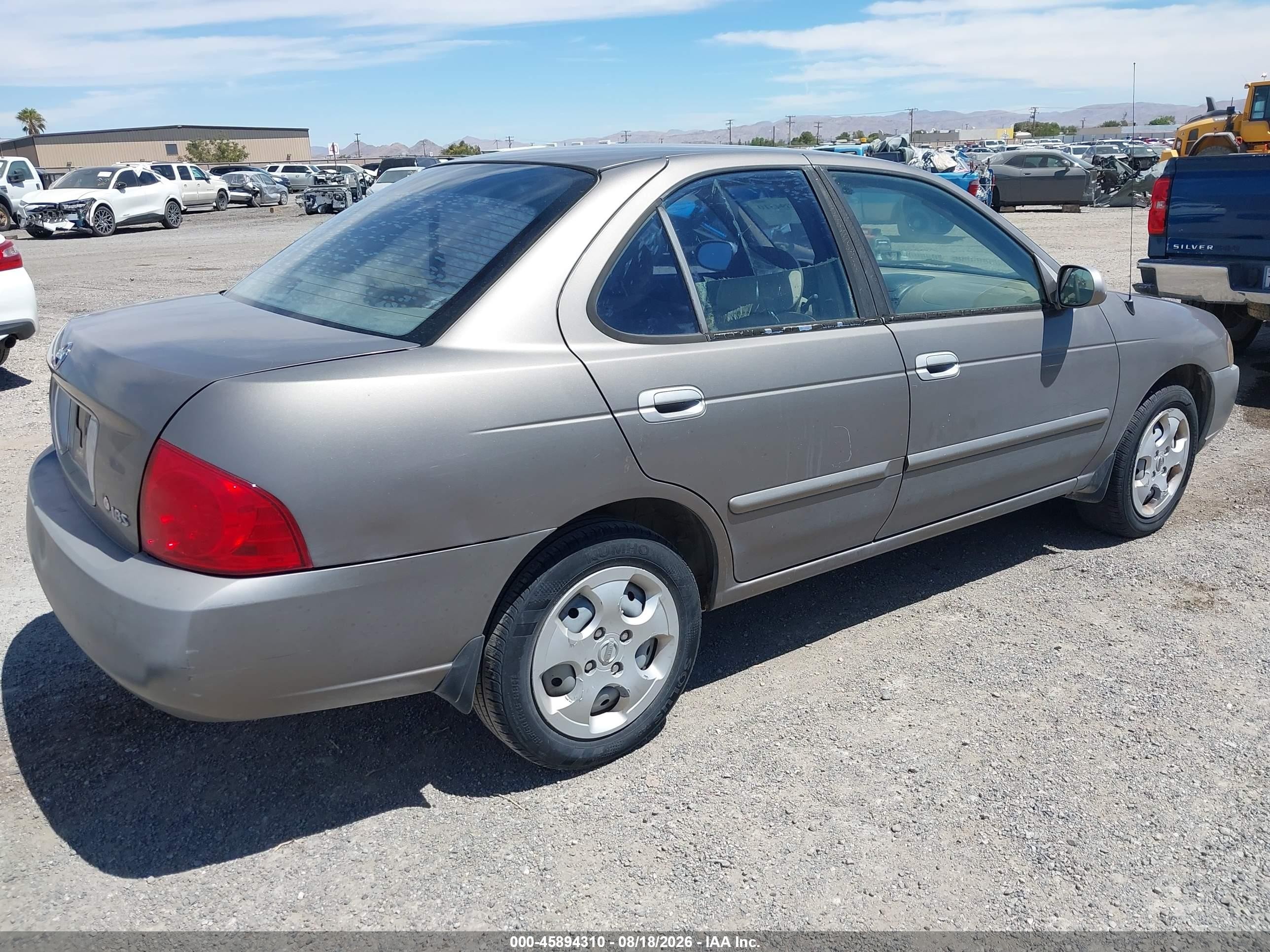 2006 Nissan Sentra 1.8s Gray vin: 3N1CB51DX6L531520