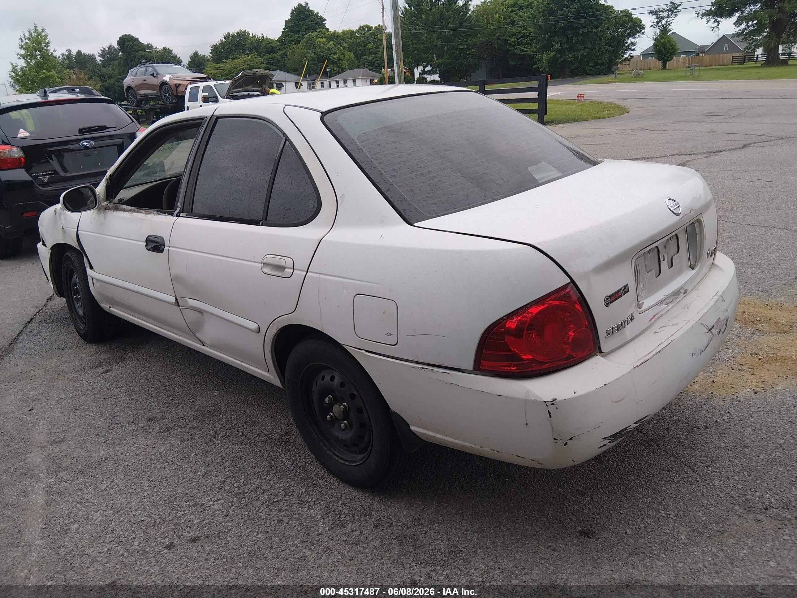2006 Nissan Sentra 1.8s White vin: 3N1CB51DX6L595377