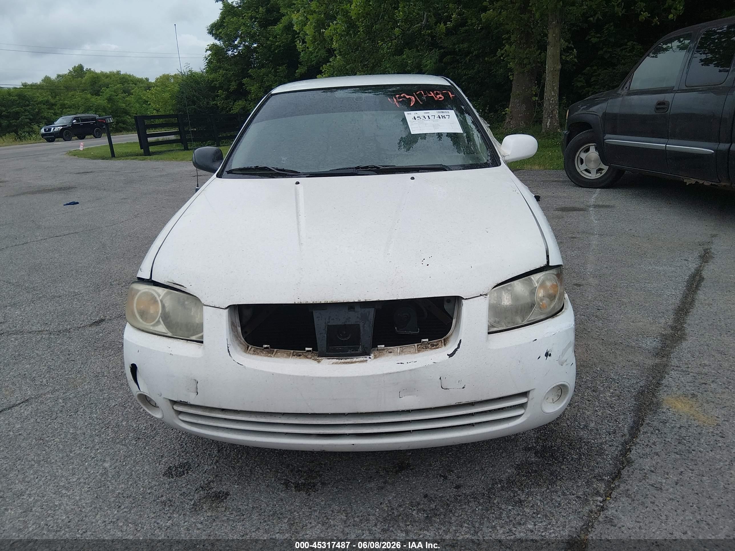 2006 Nissan Sentra 1.8s White vin: 3N1CB51DX6L595377