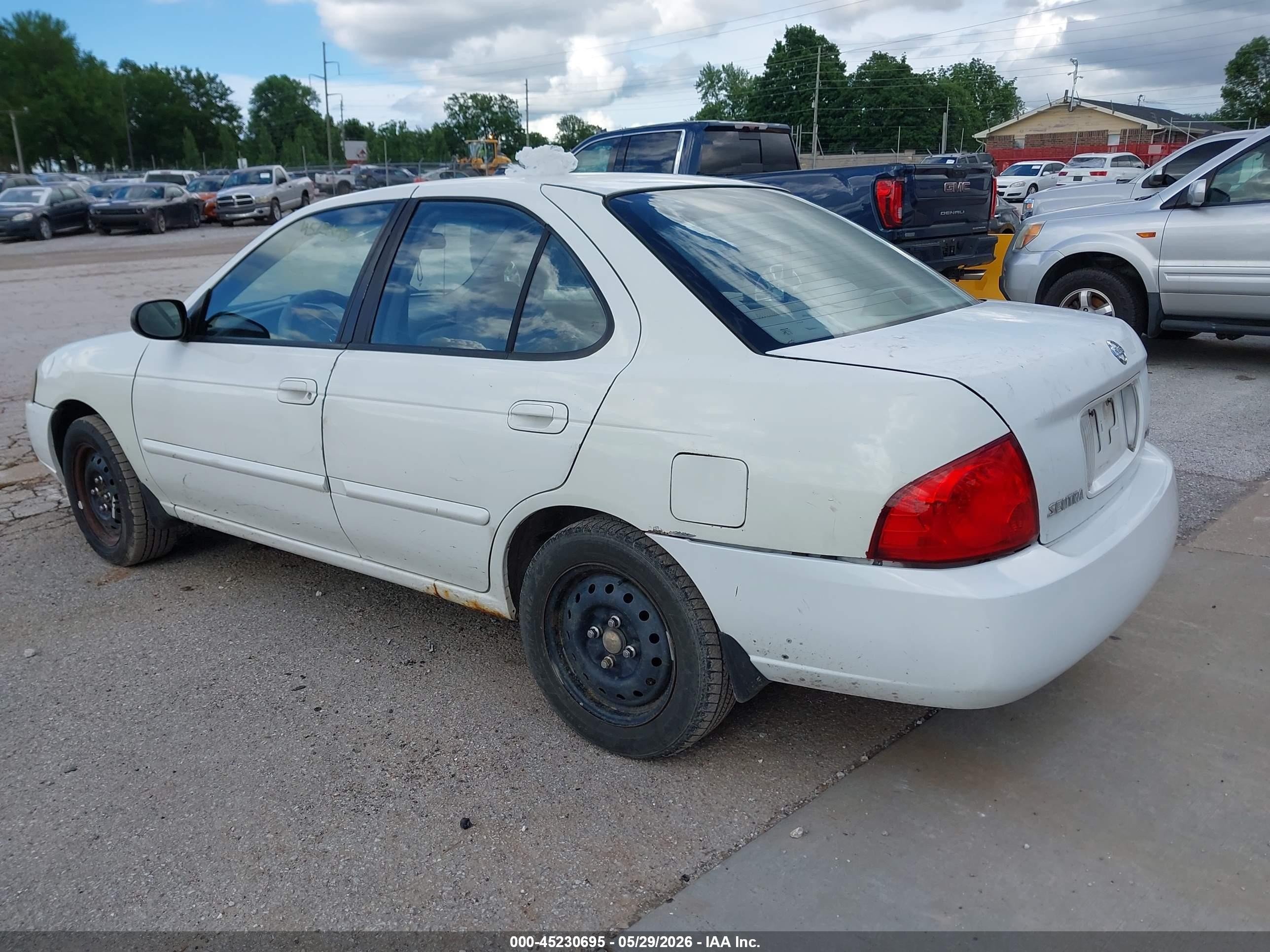 2006 Nissan Sentra 1.8 White vin: 3N1CB51DX6L630547