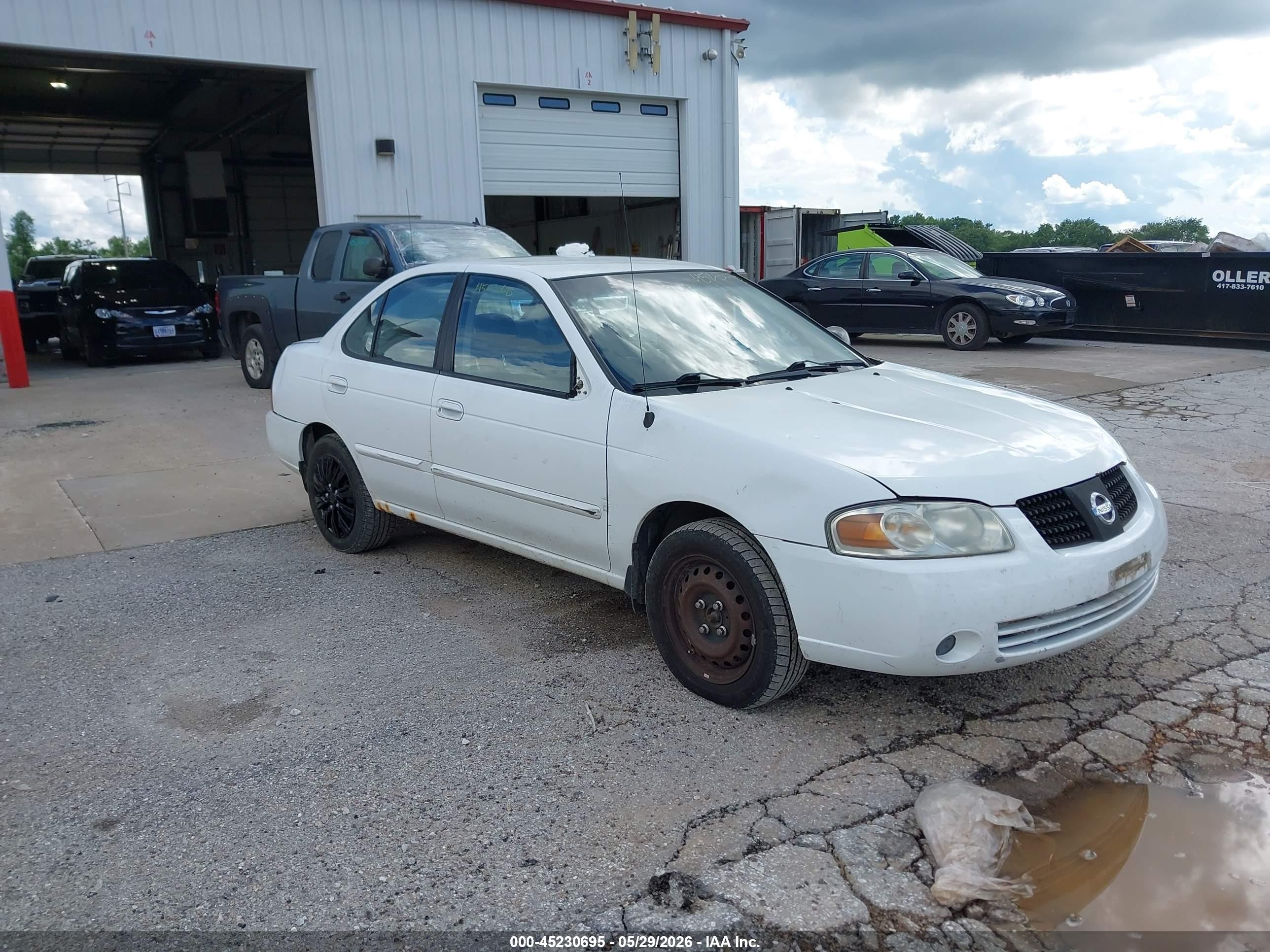 2006 Nissan Sentra 1.8 White vin: 3N1CB51DX6L630547