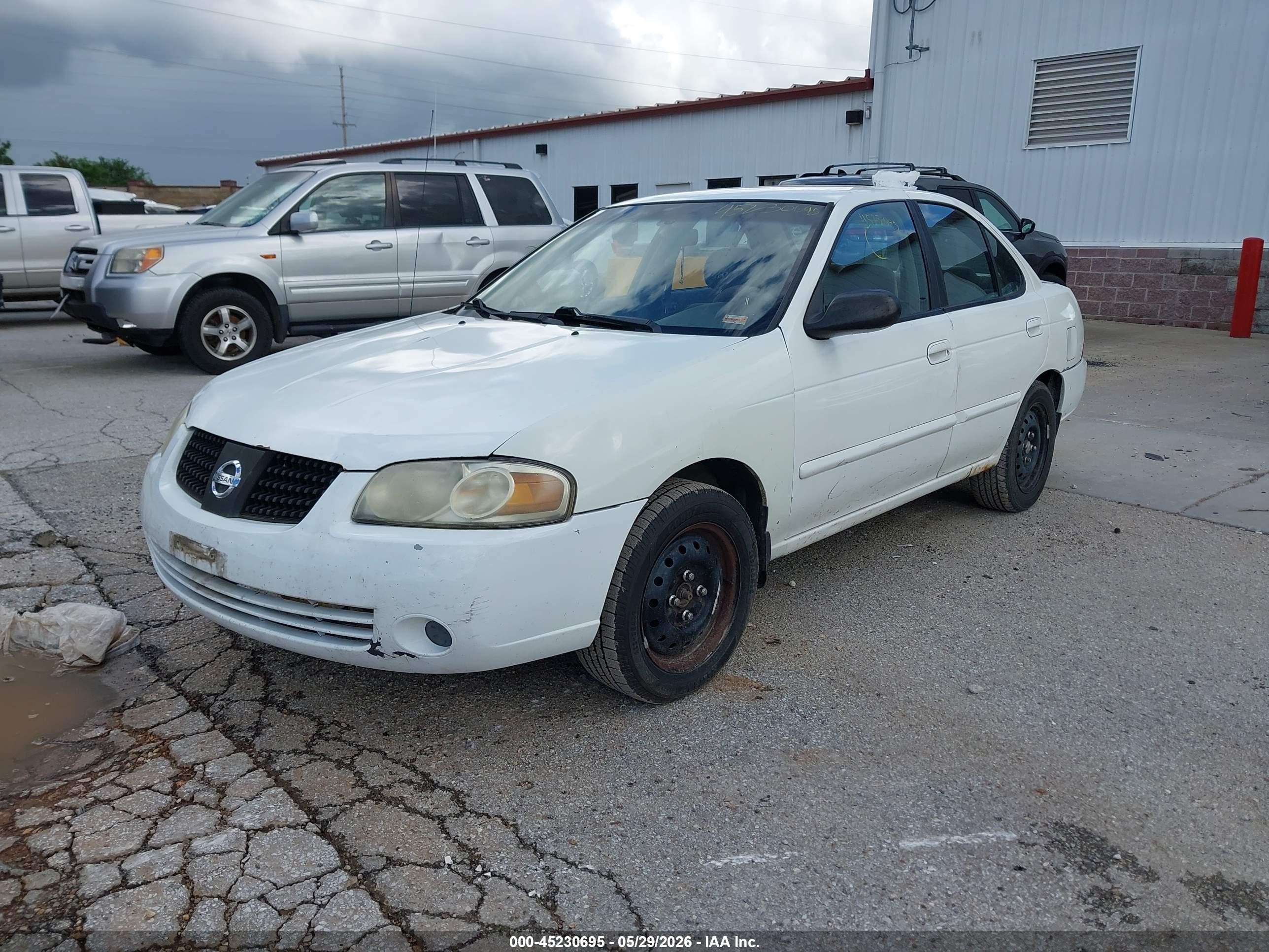 2006 Nissan Sentra 1.8 White vin: 3N1CB51DX6L630547