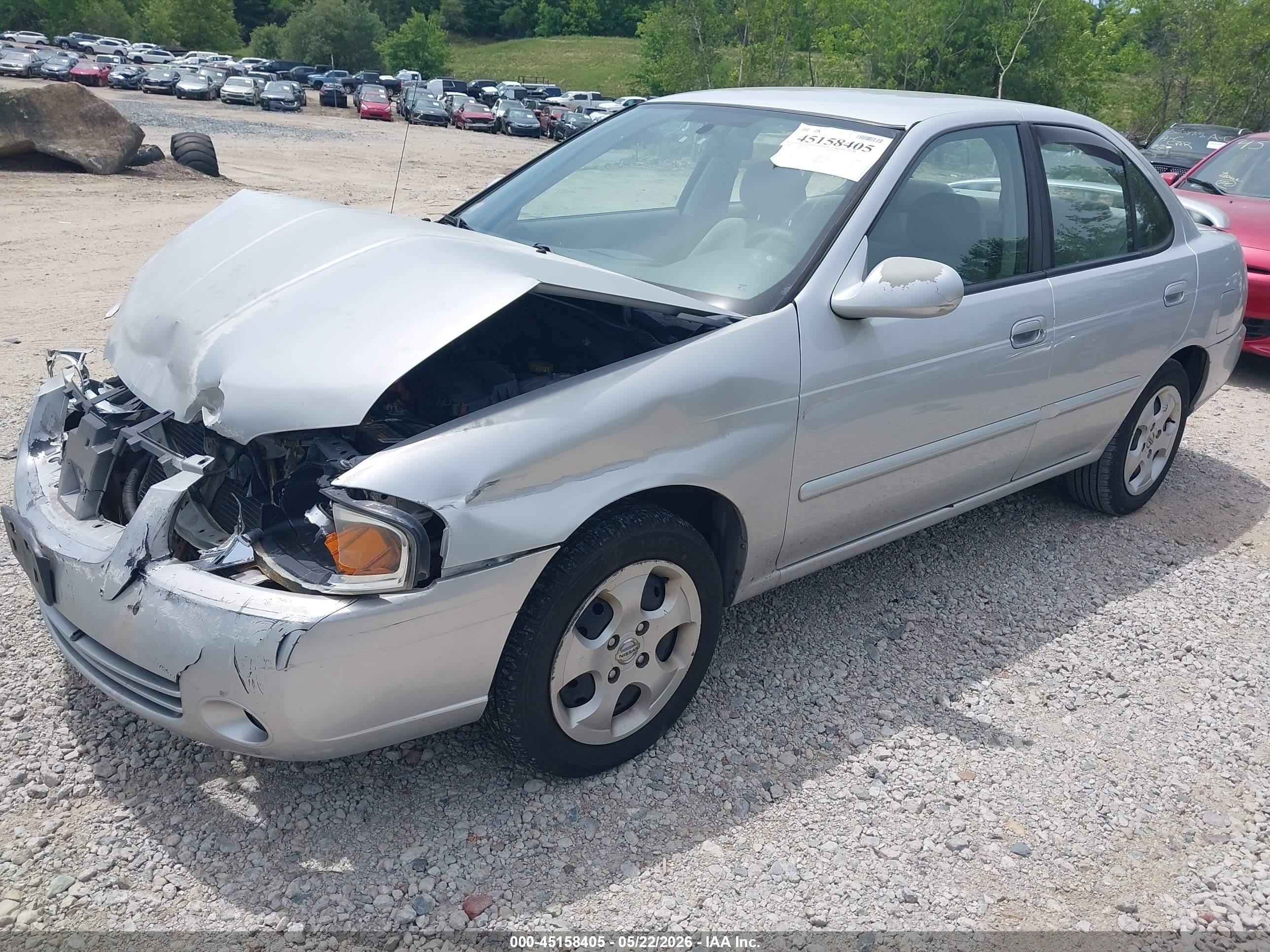 2006 Nissan Sentra 1.8s Silver vin: 3N1CB51DX6L643296