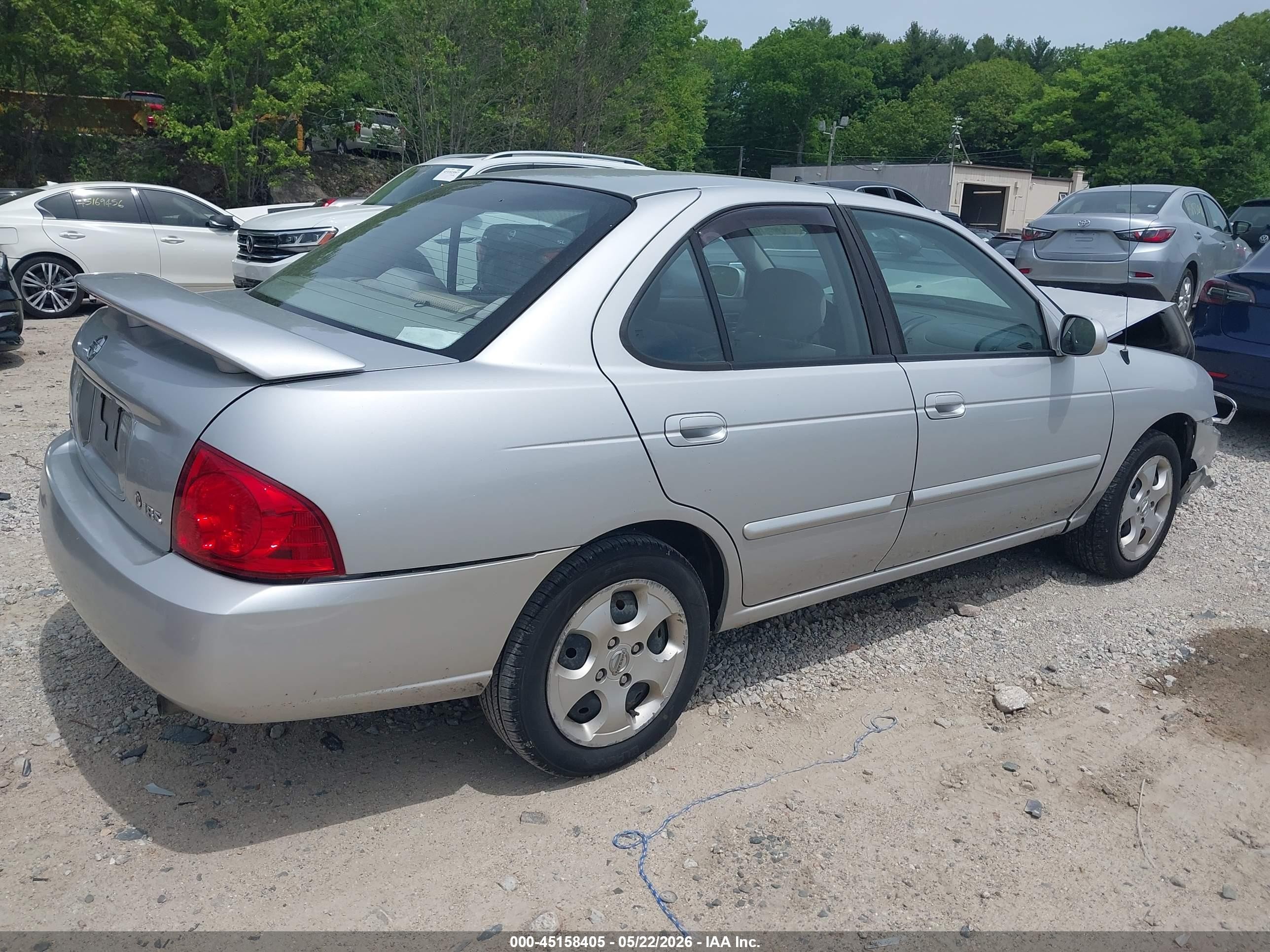 2006 Nissan Sentra 1.8s Silver vin: 3N1CB51DX6L643296