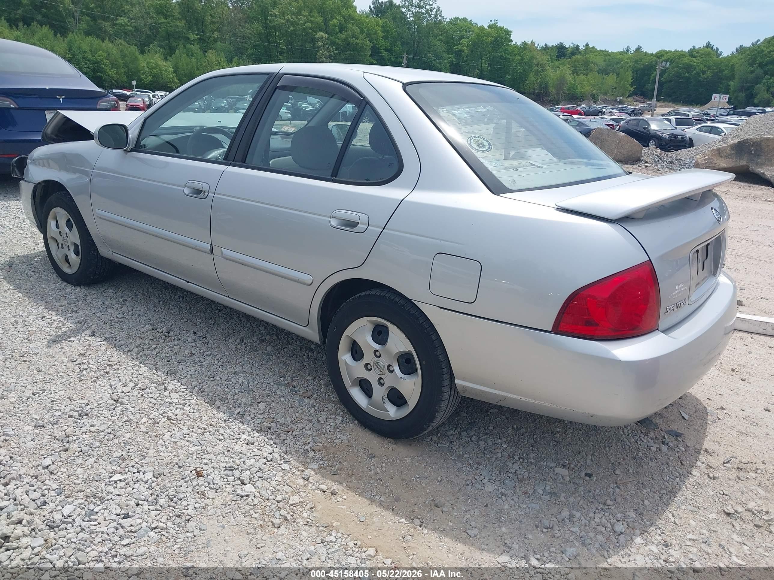 2006 Nissan Sentra 1.8s Silver vin: 3N1CB51DX6L643296