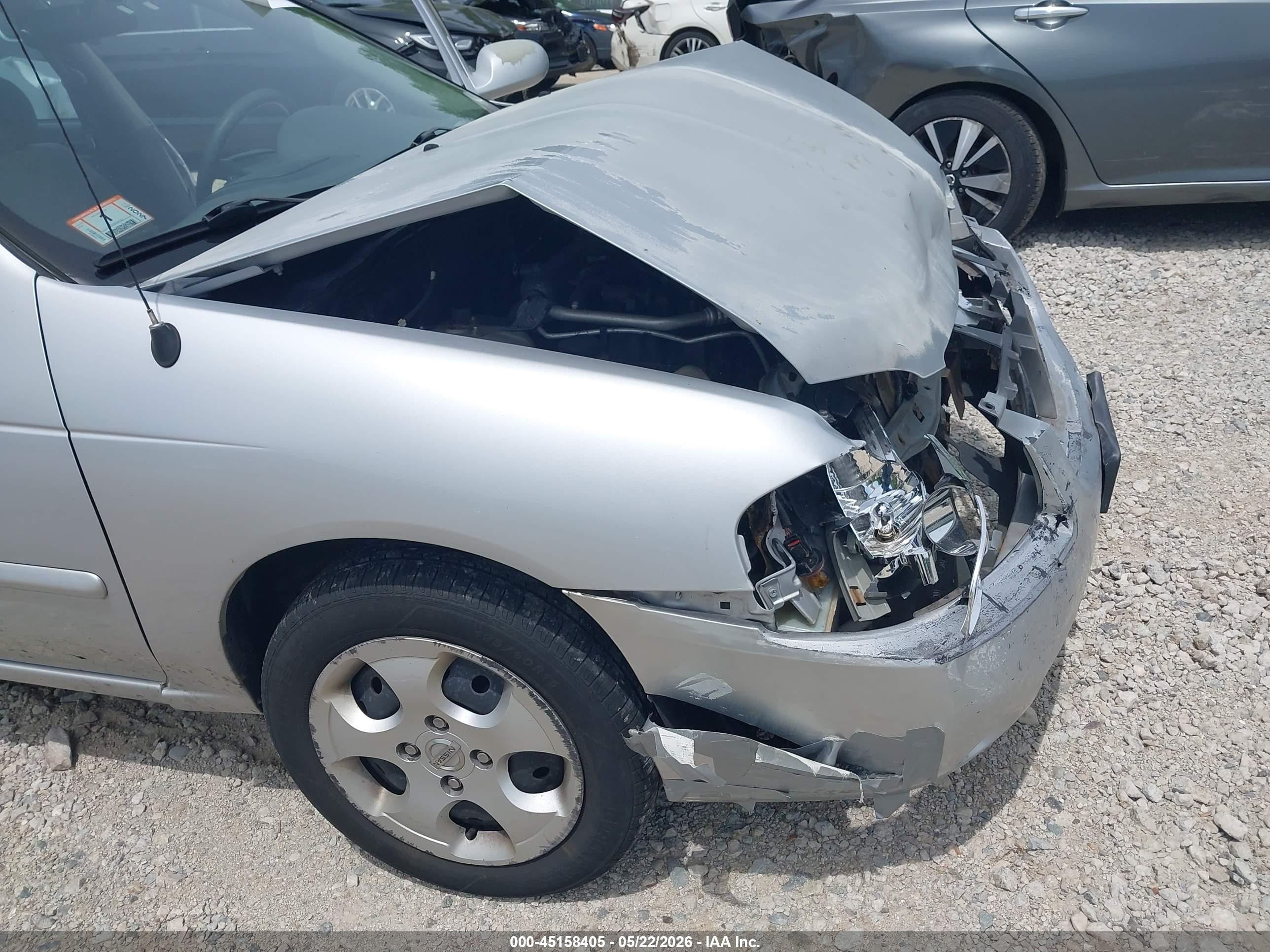 2006 Nissan Sentra 1.8s Silver vin: 3N1CB51DX6L643296
