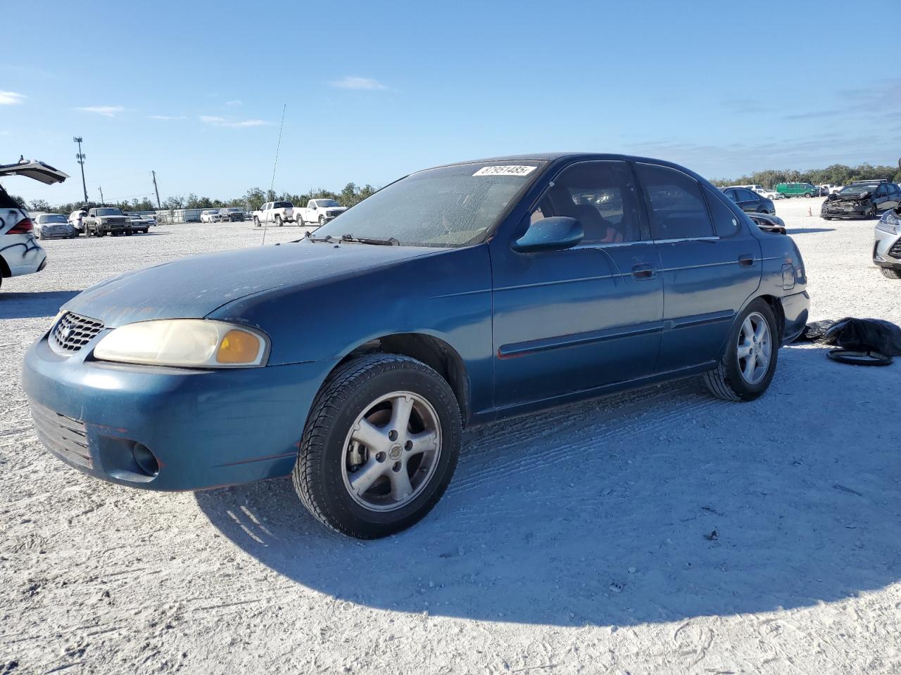 2000 Nissan Sentra Base Blue vin: 3N1CB51DXYL325620