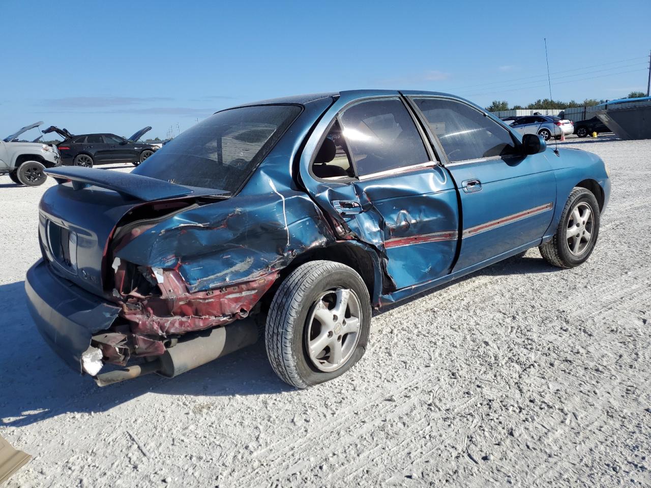 2000 Nissan Sentra Base Blue vin: 3N1CB51DXYL325620
