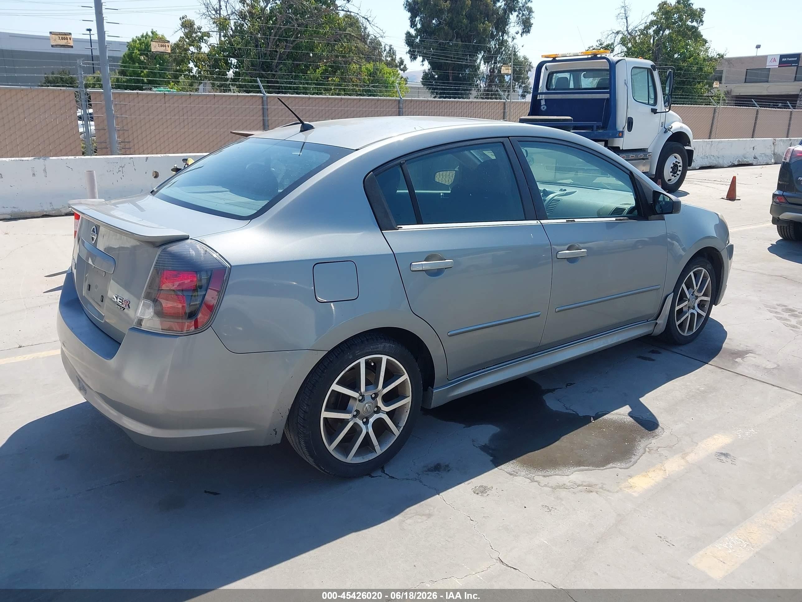 2007 Nissan Sentra Se-r Spec V Gray vin: 3N1CB61E07L710634