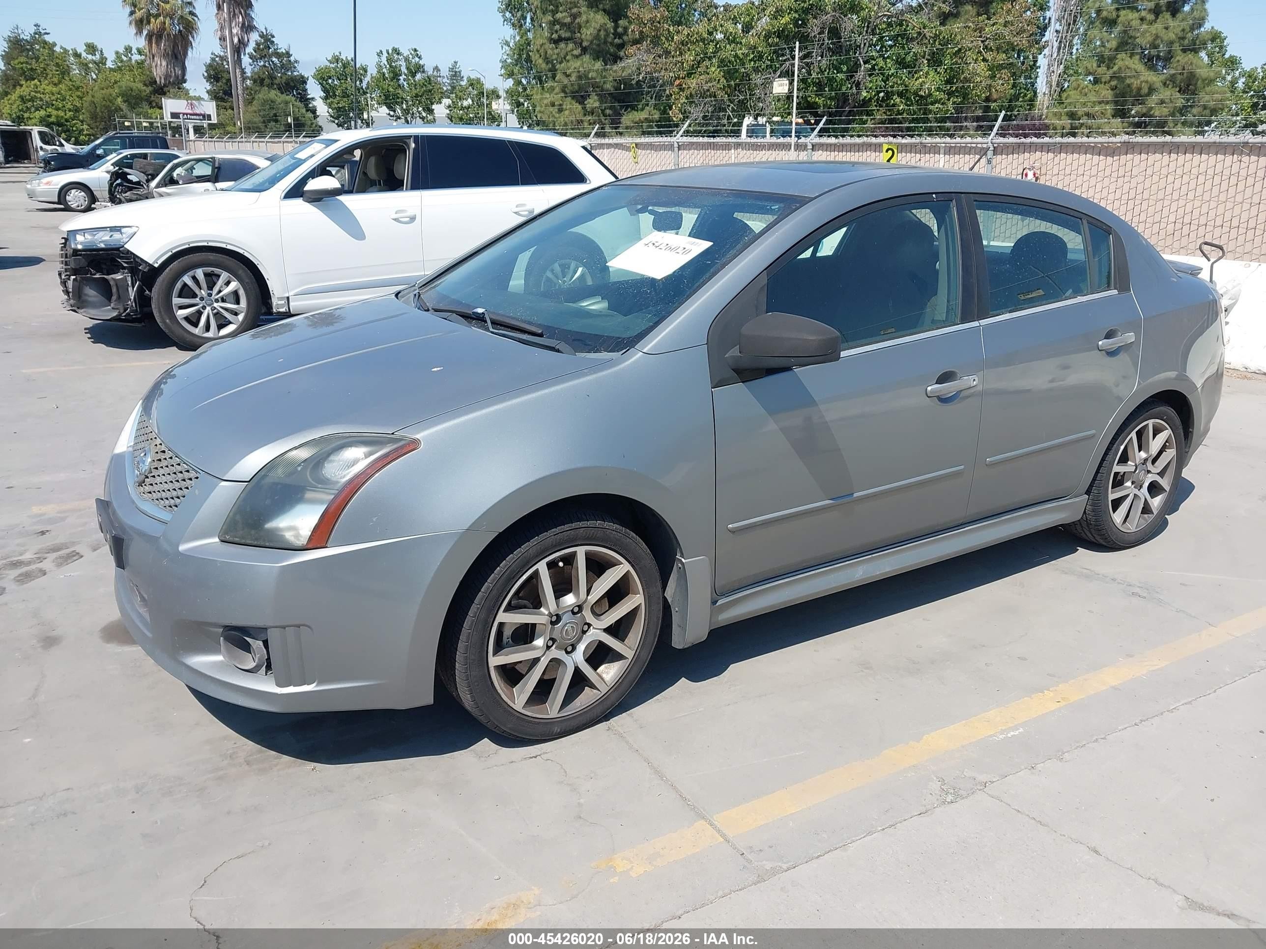 2007 Nissan Sentra Se-r Spec V Gray vin: 3N1CB61E07L710634