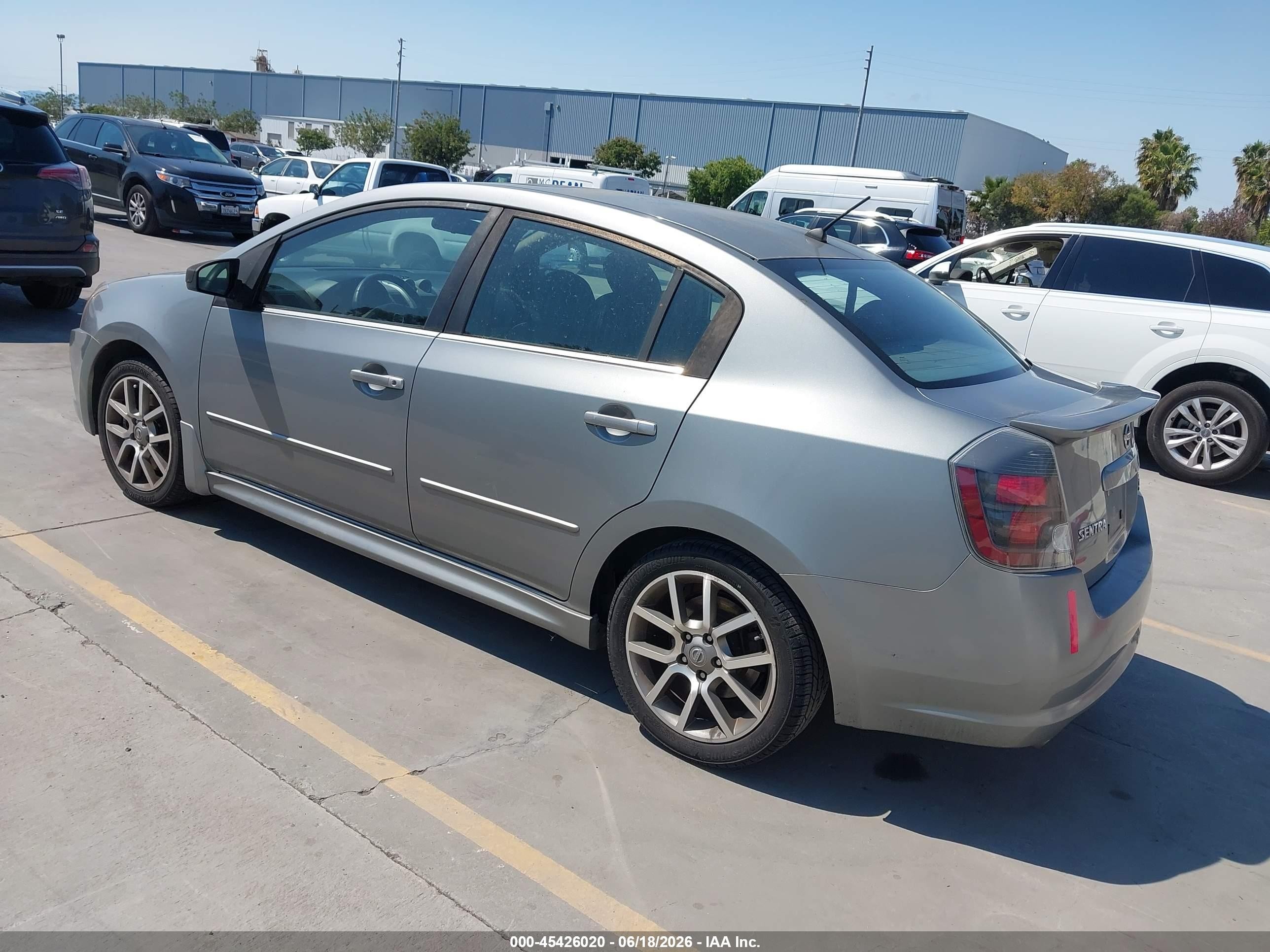 2007 Nissan Sentra Se-r Spec V Gray vin: 3N1CB61E07L710634