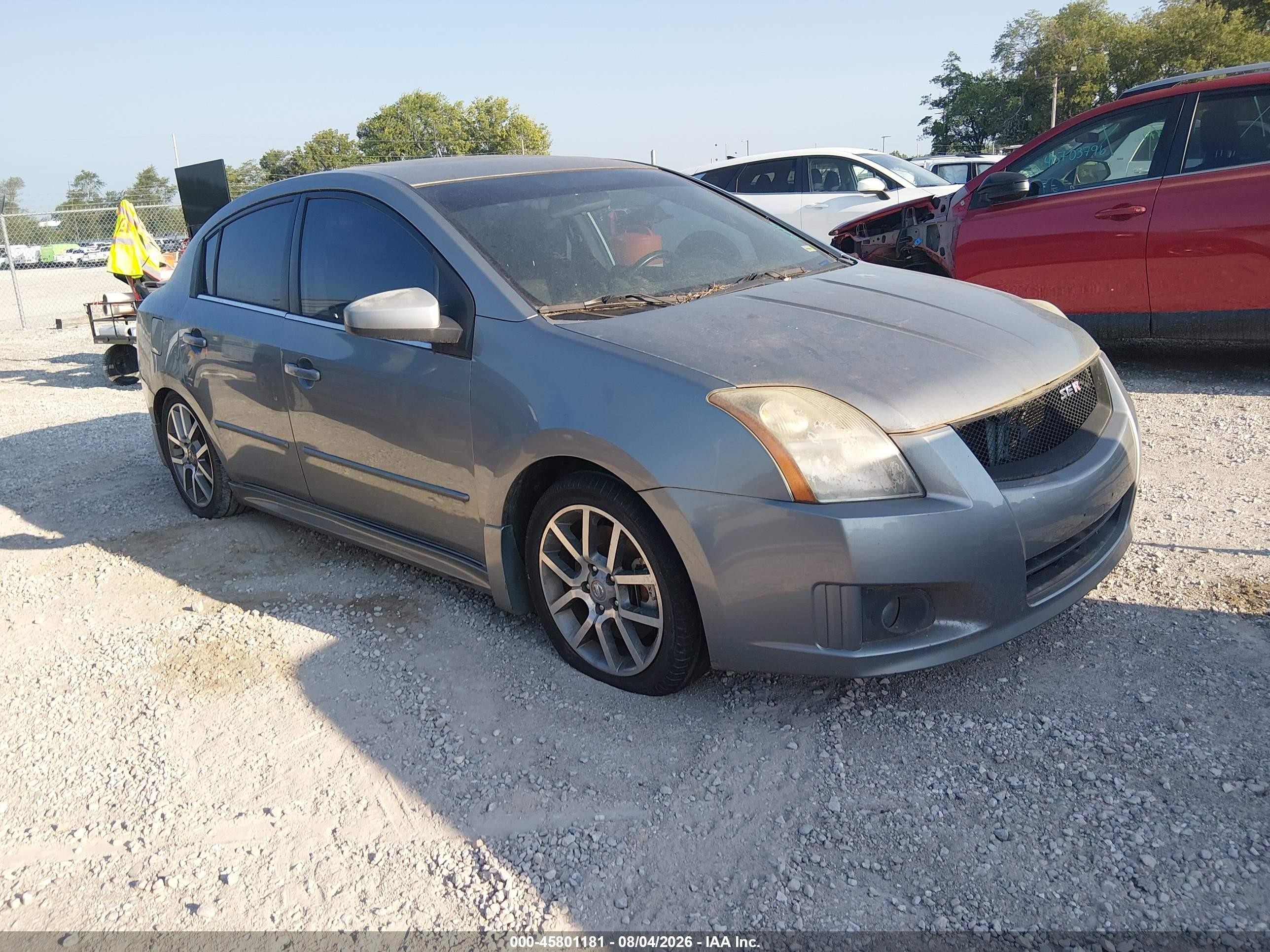 2008 Nissan Sentra Se-r Spec V Silver vin: 3N1CB61E98L642089
