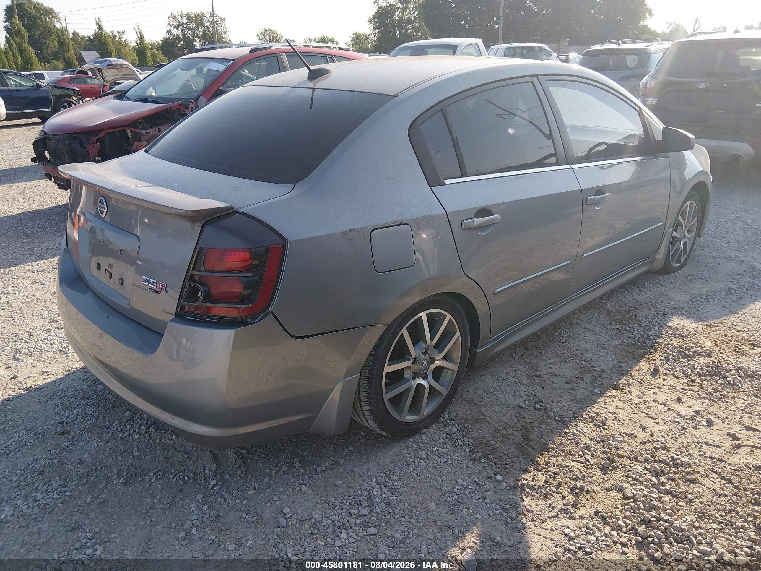 2008 Nissan Sentra Se-r Spec V Silver vin: 3N1CB61E98L642089