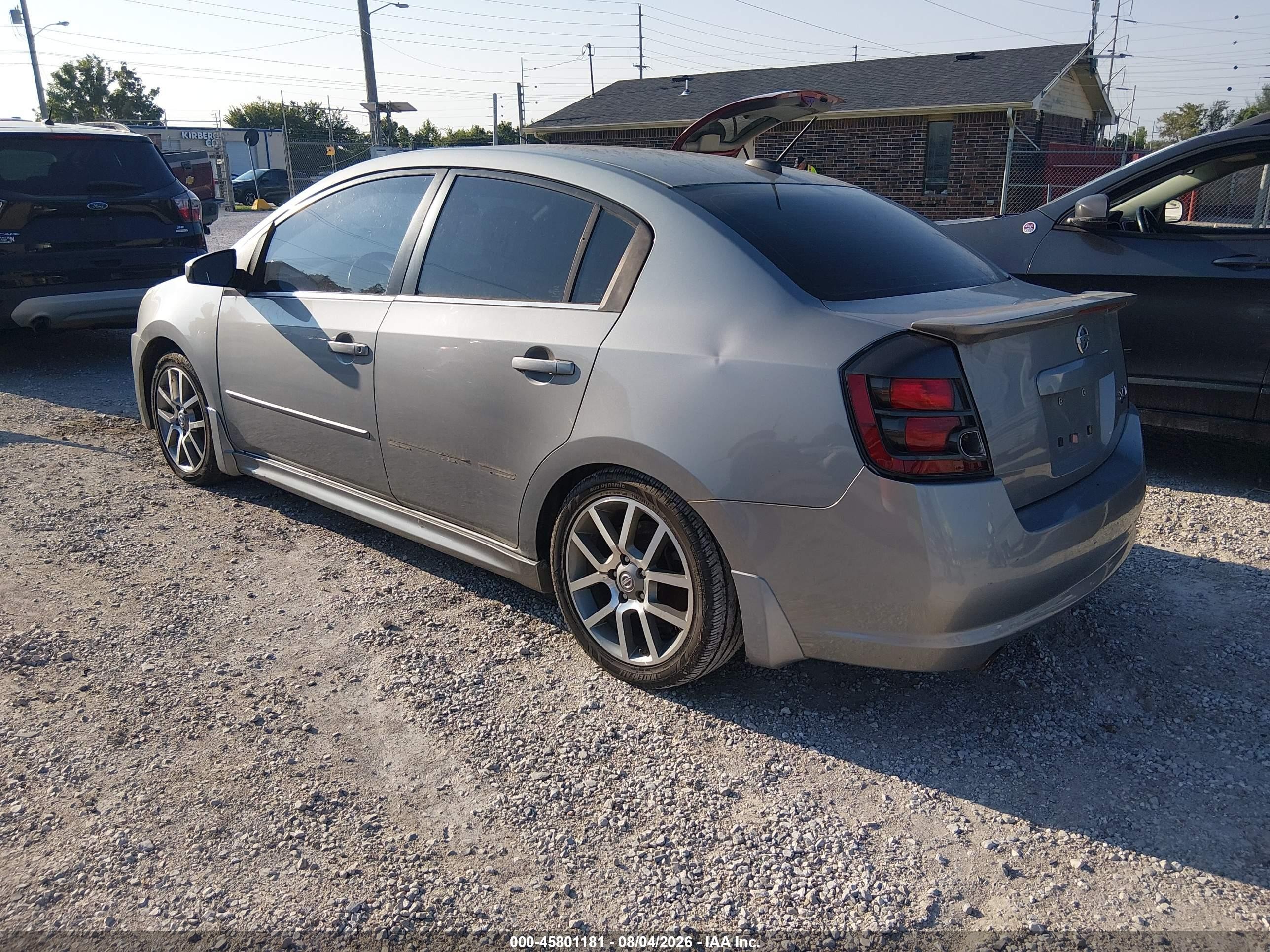 2008 Nissan Sentra Se-r Spec V Silver vin: 3N1CB61E98L642089